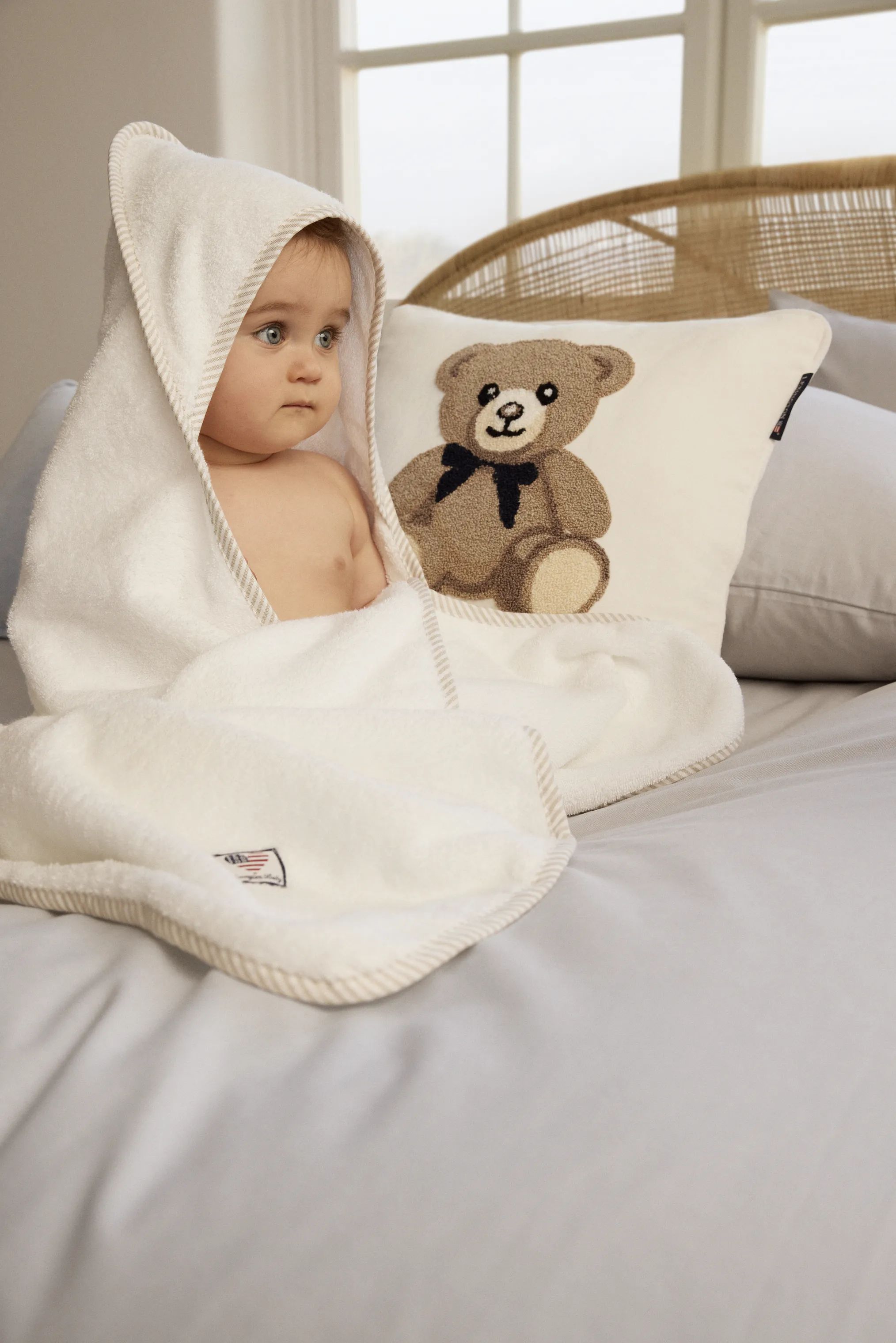 Lexington Babyhåndklæder Icons Baby Håndklæde i White/Pink, 2