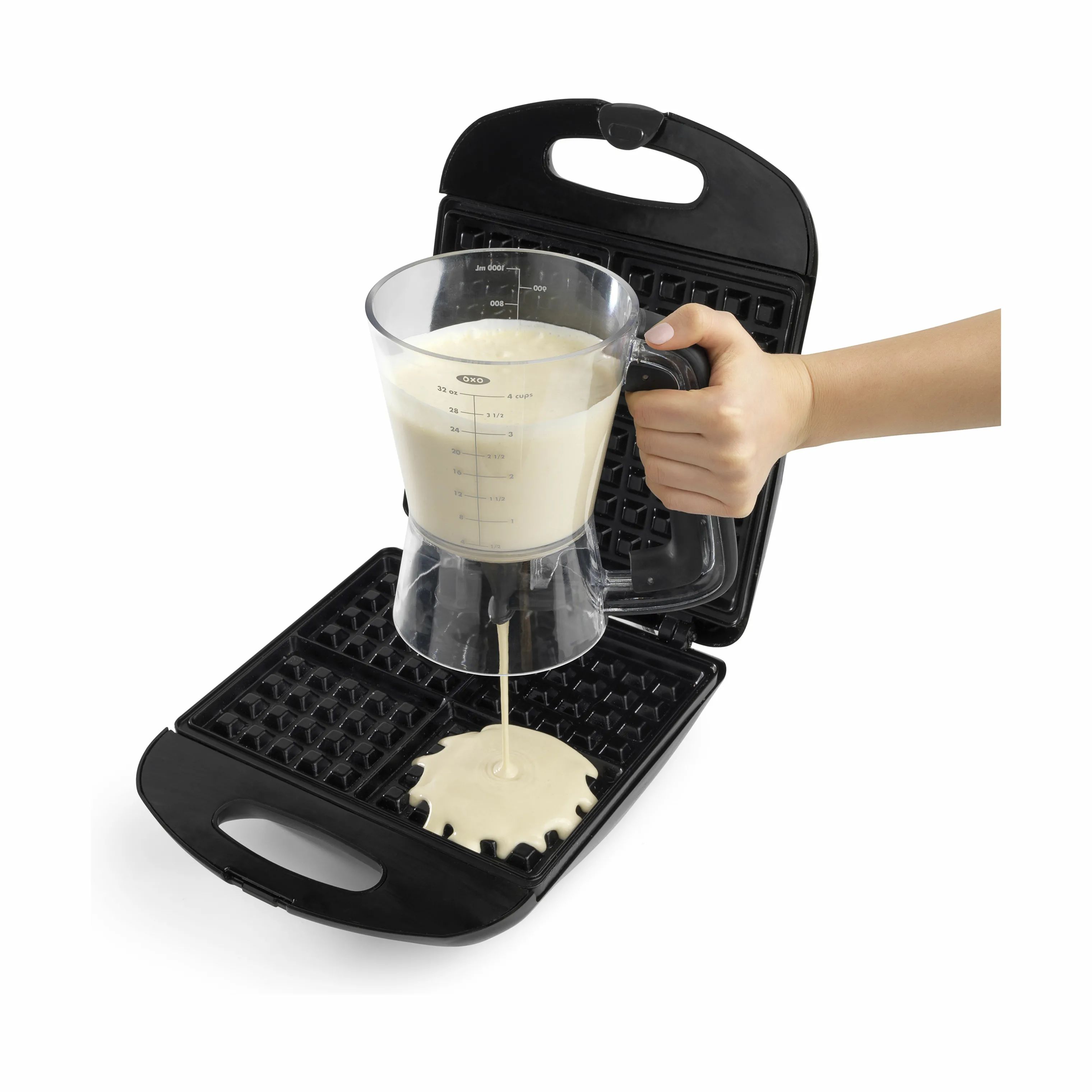 OXO Målekander Good Grips Dejdispenser i Sort/transparent/rød, 6