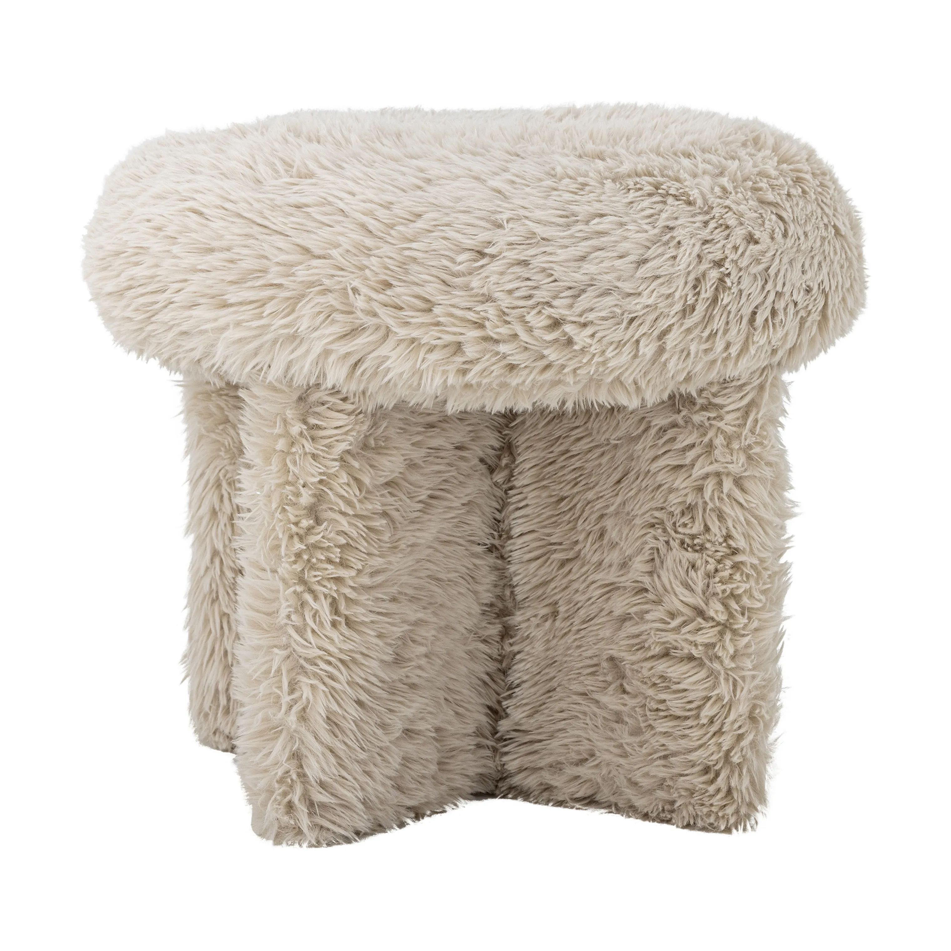 Bloomingville Puffer Frikka Puf i Beige, 1