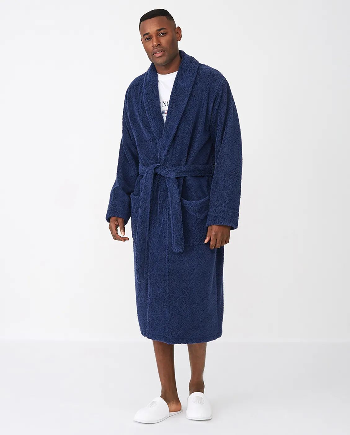 Lexington Morgenkåber Icons Original Badekåbe i True Navy, S, 5