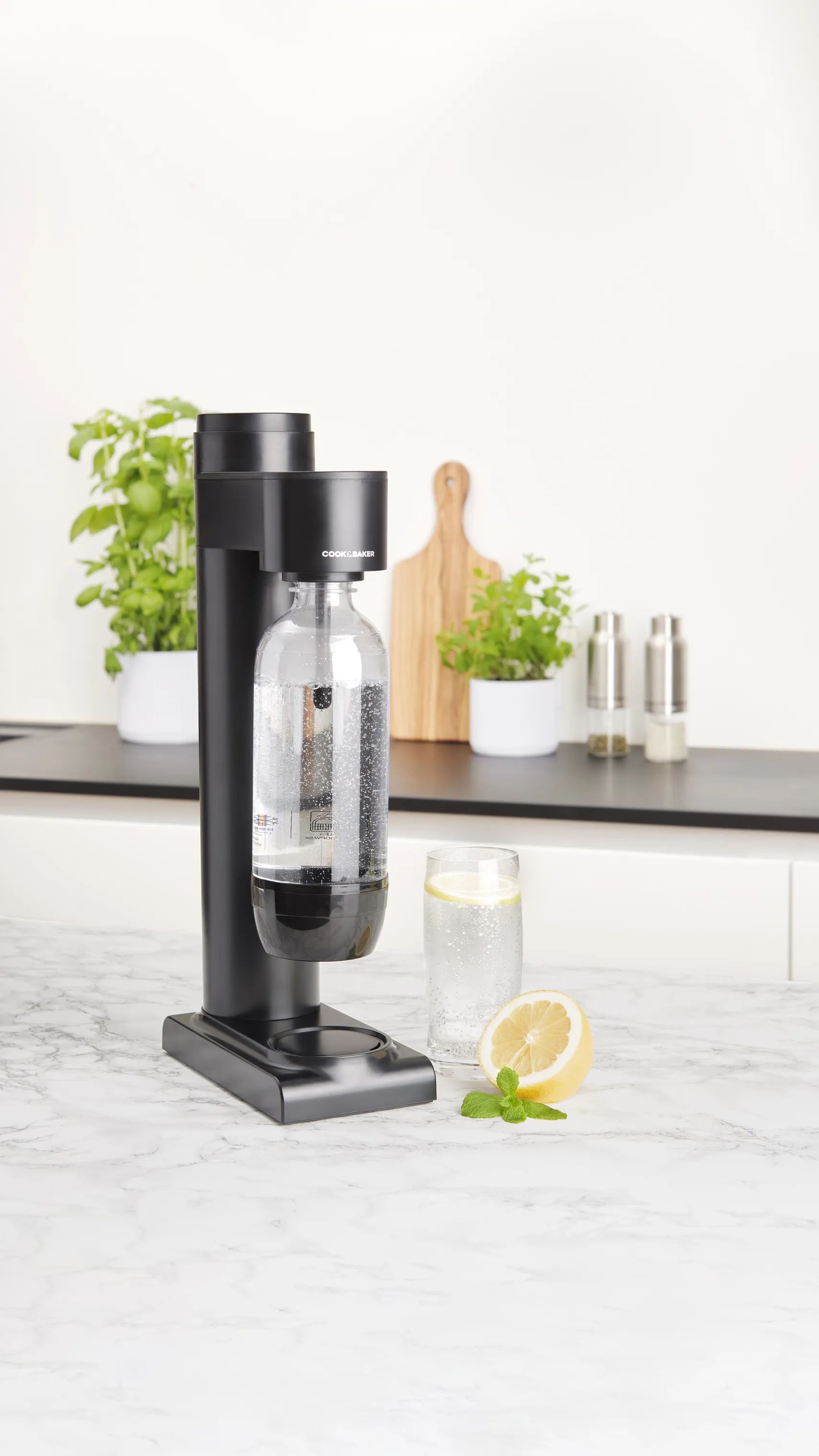 Cook & Baker Sodavandsmaskiner Sodavandsmaskine i sort, 2