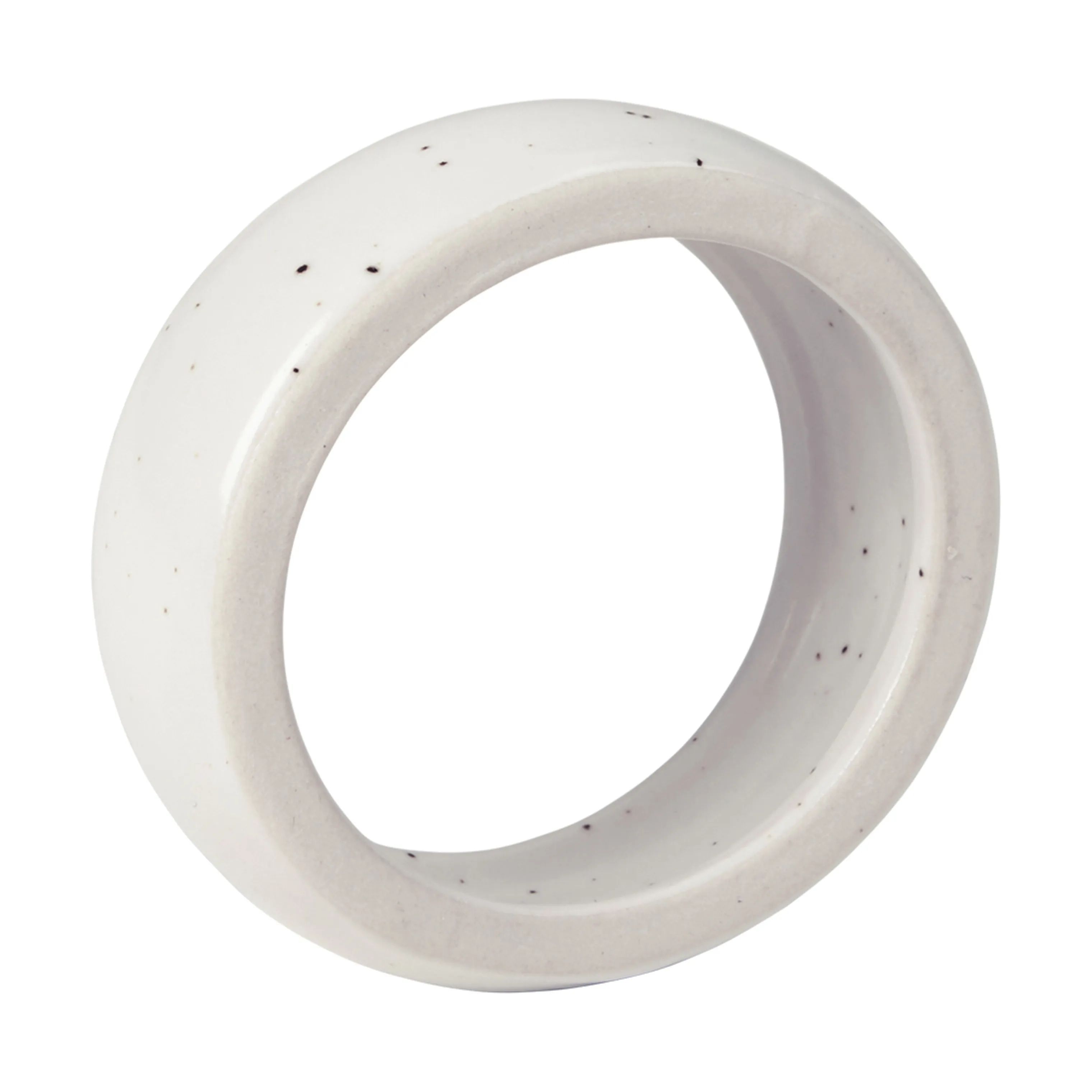 Broste Copenhagen Servietringe og -holdere NORDIC SAND Nordic Vanilla Servietring - 6 stk. i Cream w. grains, 4
