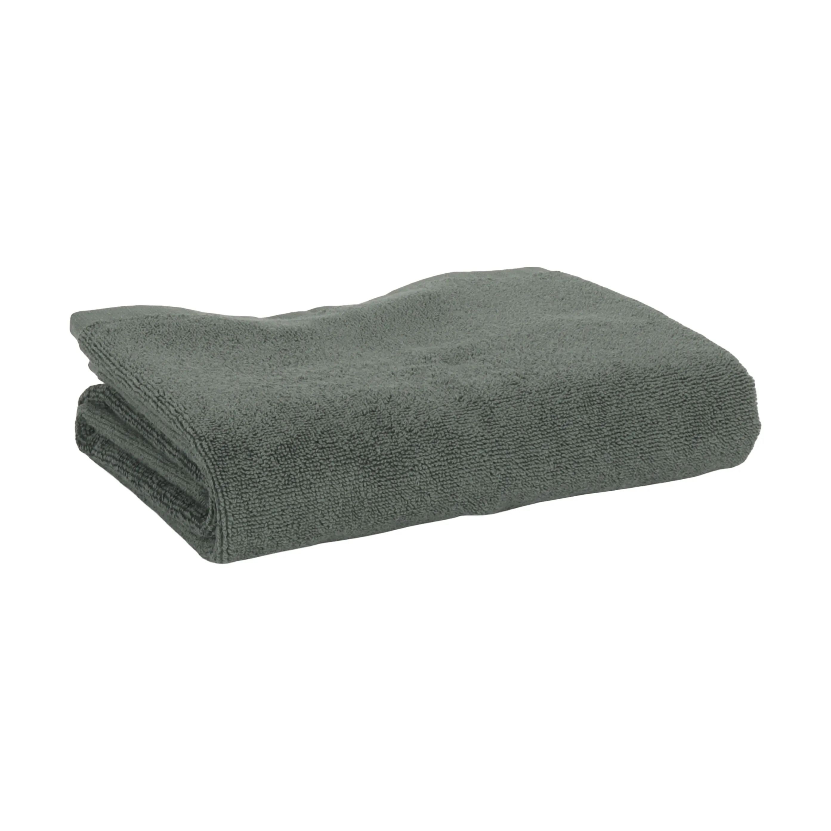 CASA Living Håndklæder Charmant Håndklæde i Grøn, B70 x L140 cm, 1