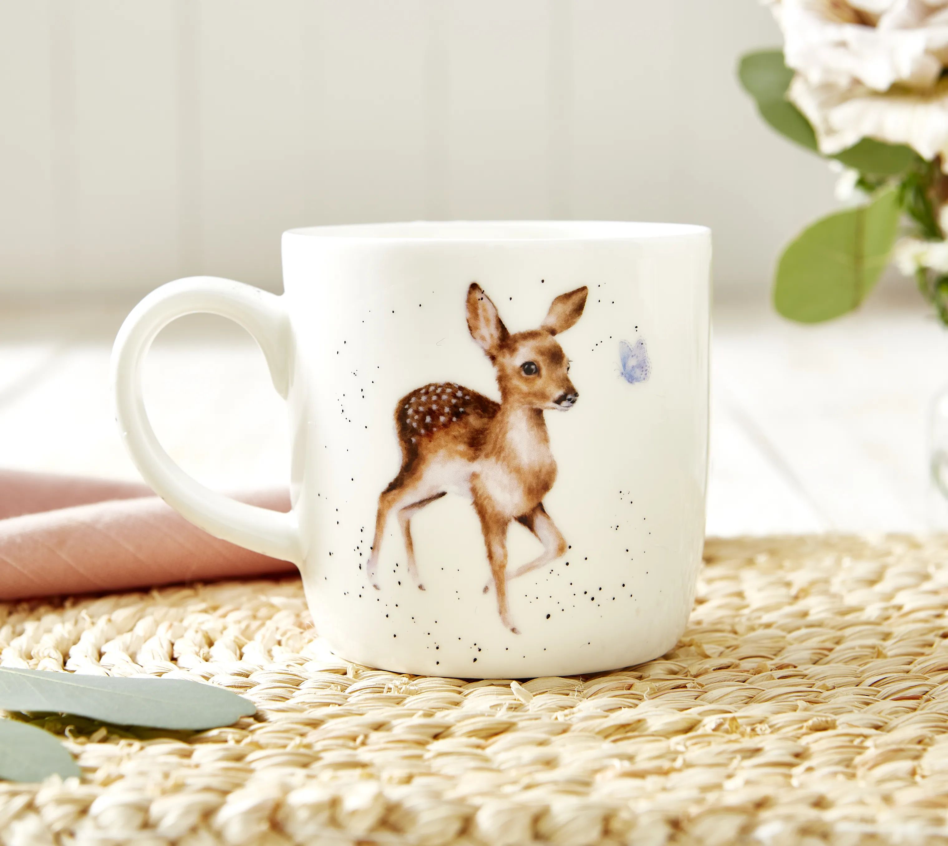 Royal Worcester Krus og kopper med hank Wrendale Krus - Deer to me i Hjorte, 2