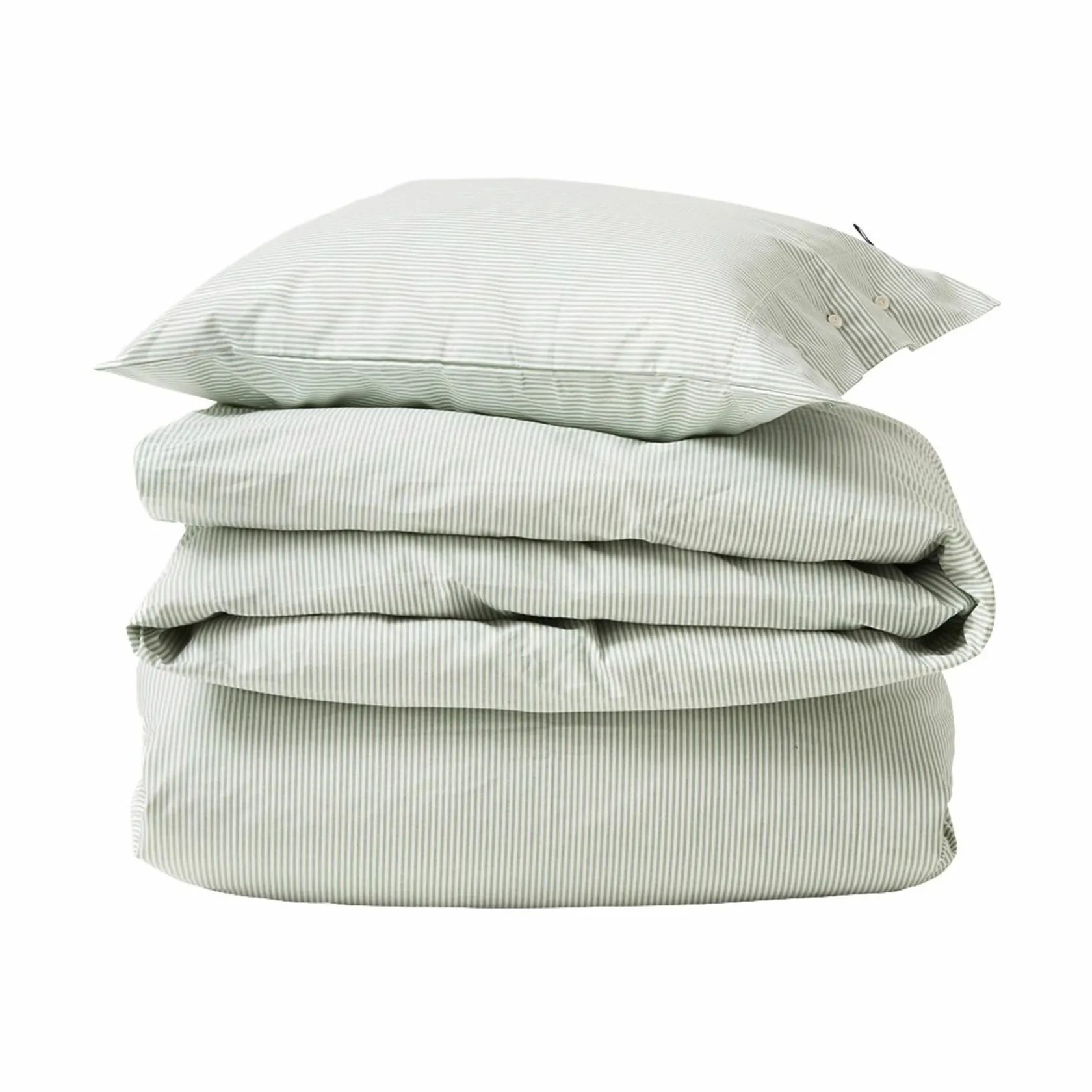Lexington Sengetøj A Parkside Collection Sengetøj i grøn/hvid, B140 x L220 cm, 1