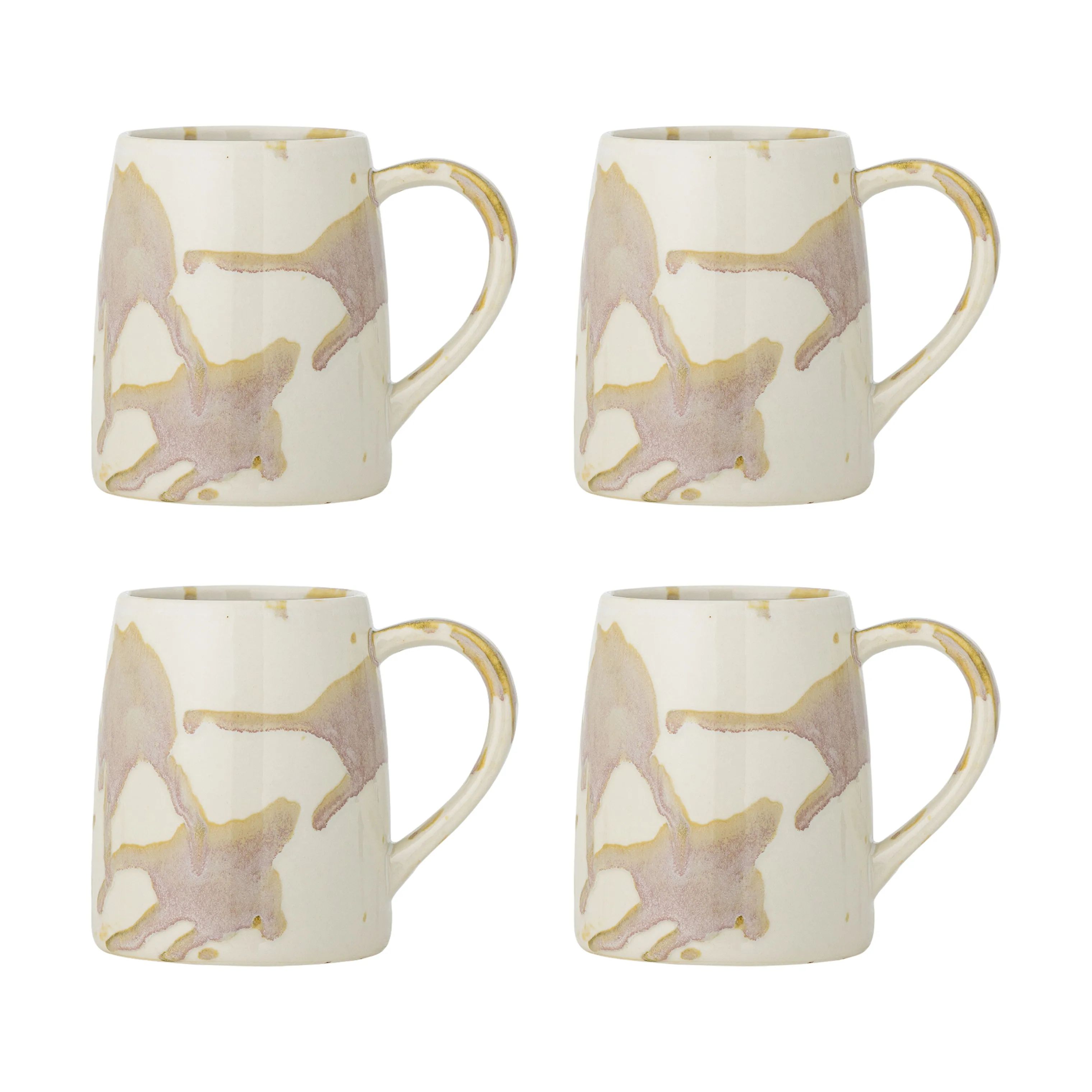 Creative Collection Krus og kopper med hank Winnie Krus - 4 stk. i Multifarvet/creme, 1