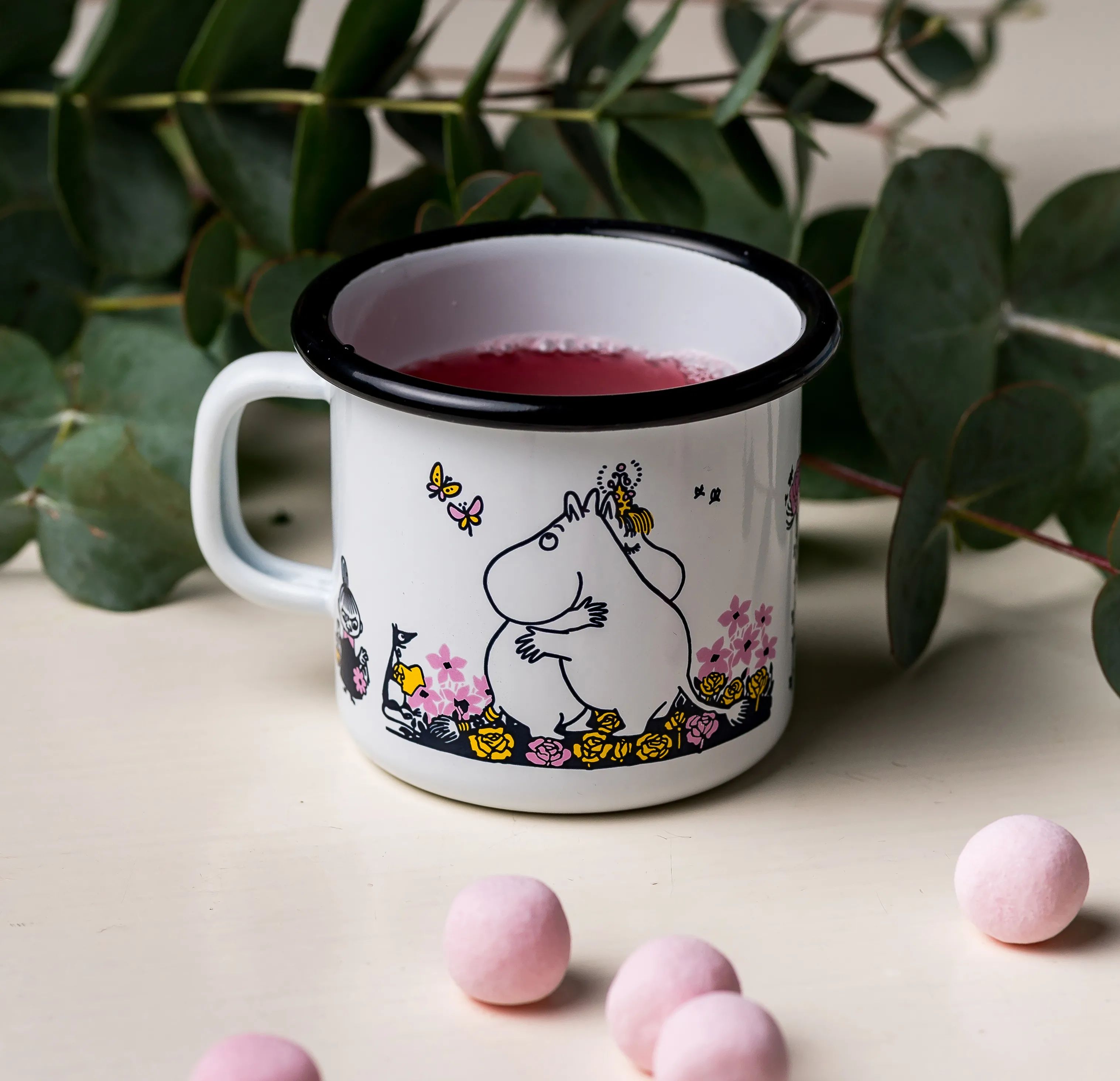 Muurla Krus og kopper med hank Moomin Krus - Hug i Hug, 25 cl, 2