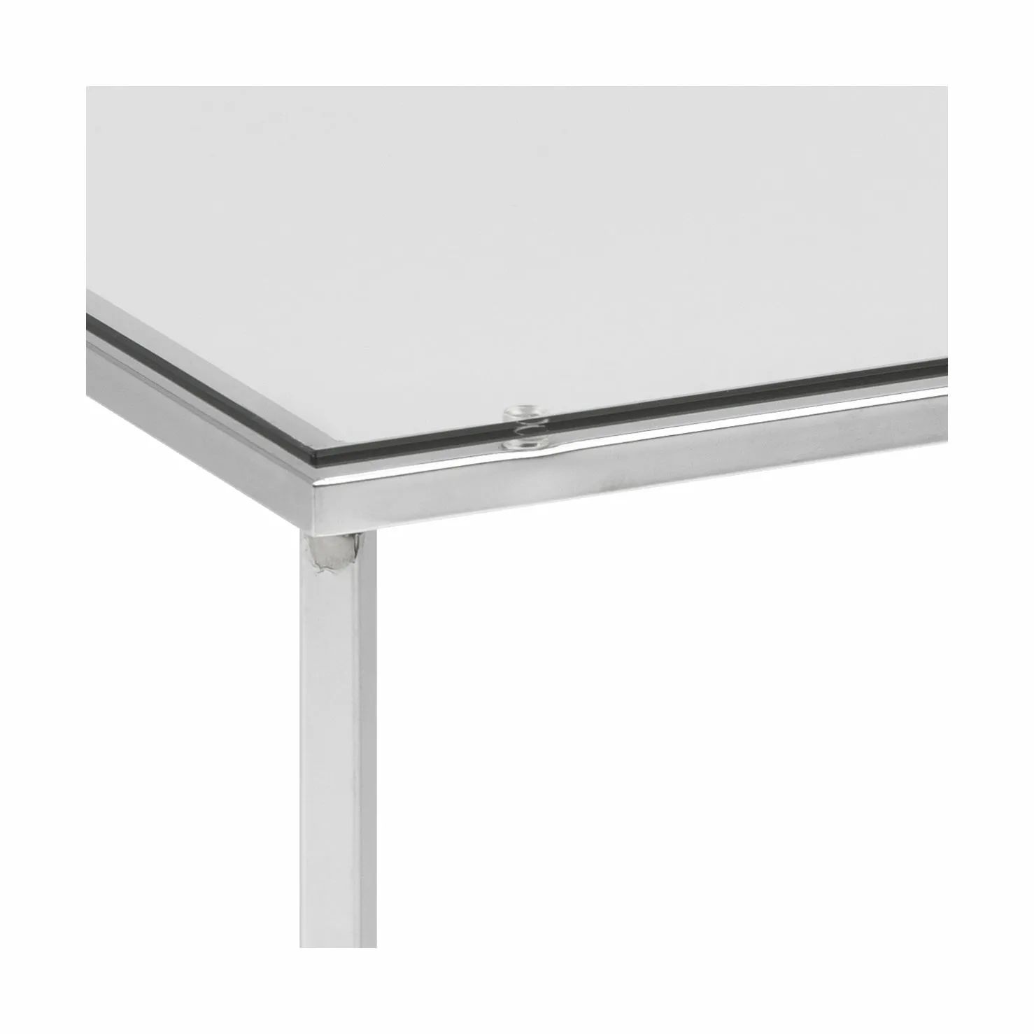CASA Living Sideborde Cross Hjørnebord i Klar/krom, 4