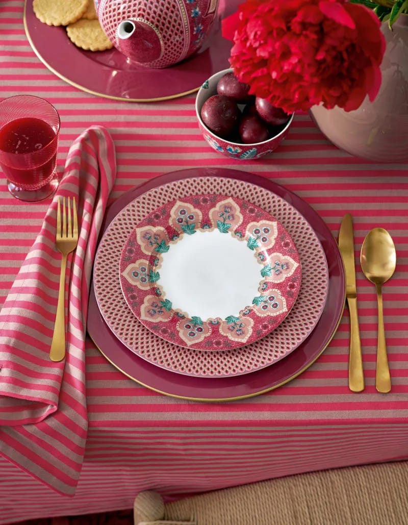 PIP Studio Middagstallerkener Flower Festival Tallerken i Pink, 2