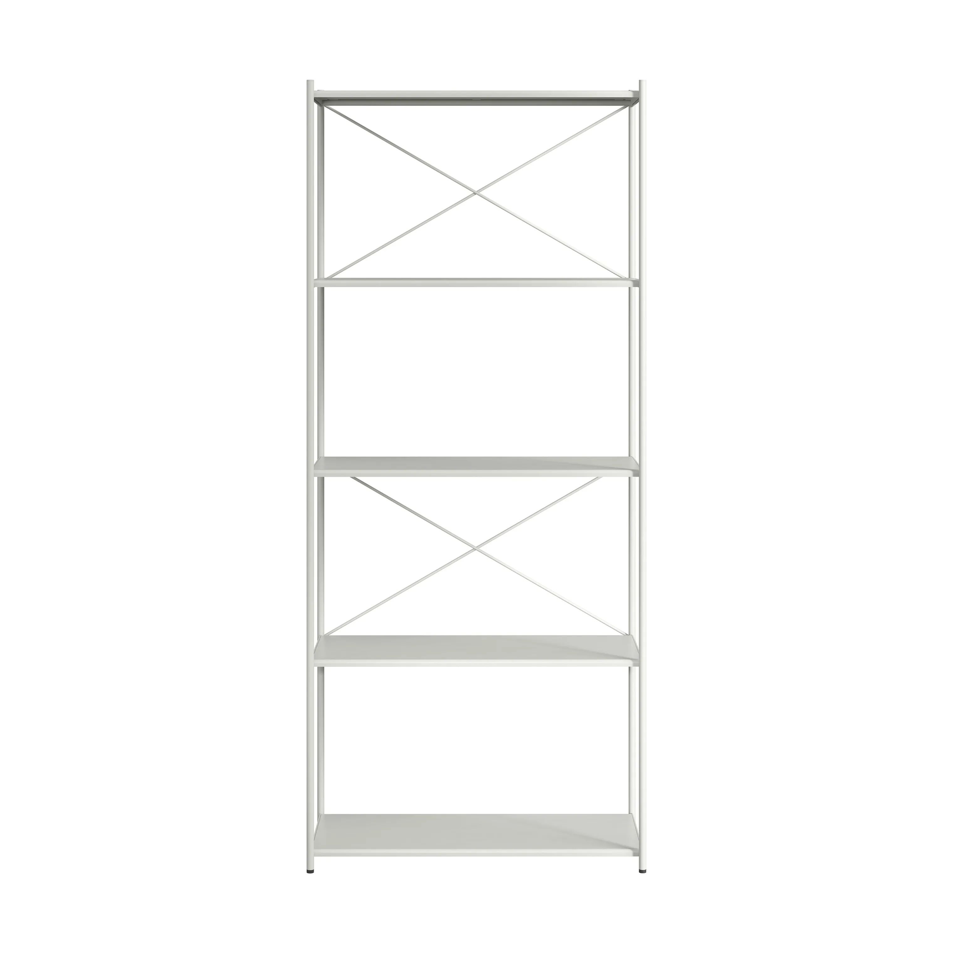 Novoform Reoler og tilbehør Arturo 5-Etagers reol i Light Grey, 175 cm, 1