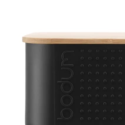 Bodum Brødkasser Bistro Brødboks i sort/bambus, 29,4 cm, 3