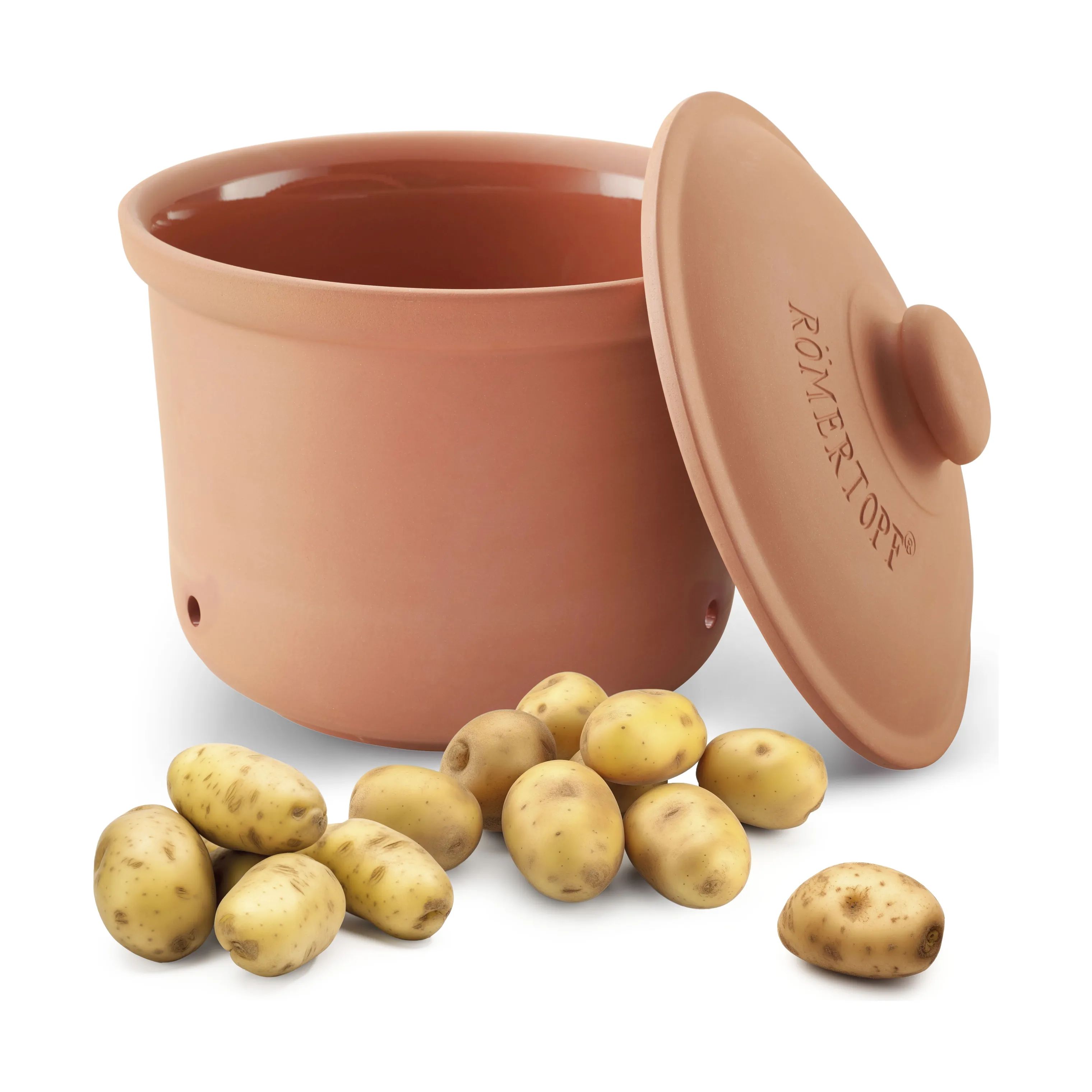 Römertopf Krukker med låg Opbevaringskrukke - Maxi Plus i Maxi Terracotta, 5,5 L, 2