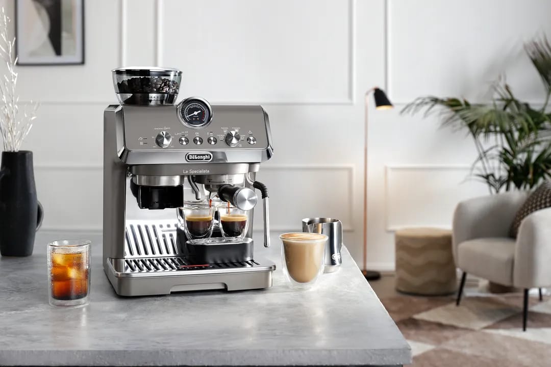 DeLonghi Espressomaskiner Arte Evo Espressomaskine i Titanium, 3