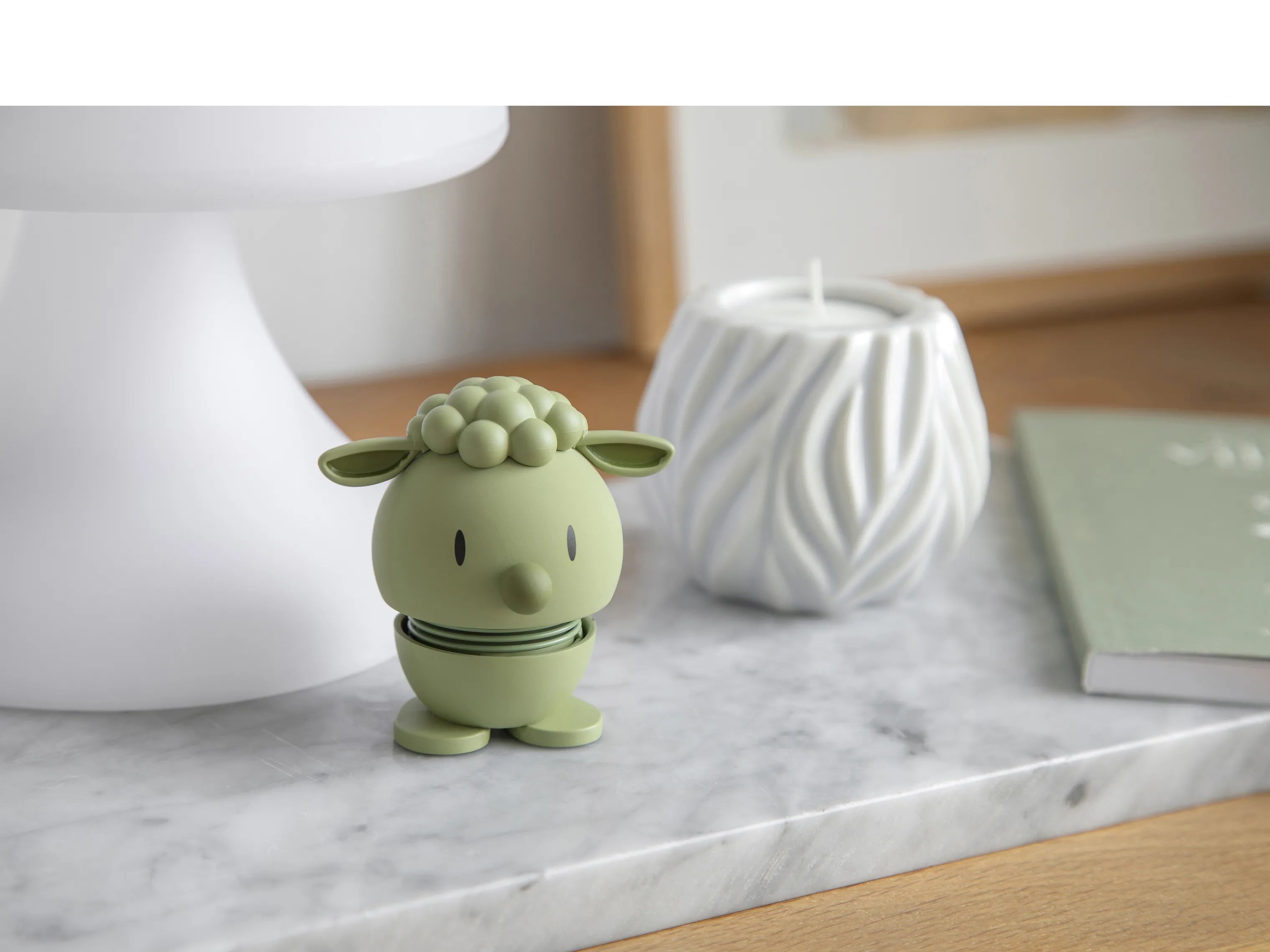Hoptimist Dyrefigurer Animals - Soft Lambert i Olive, 2