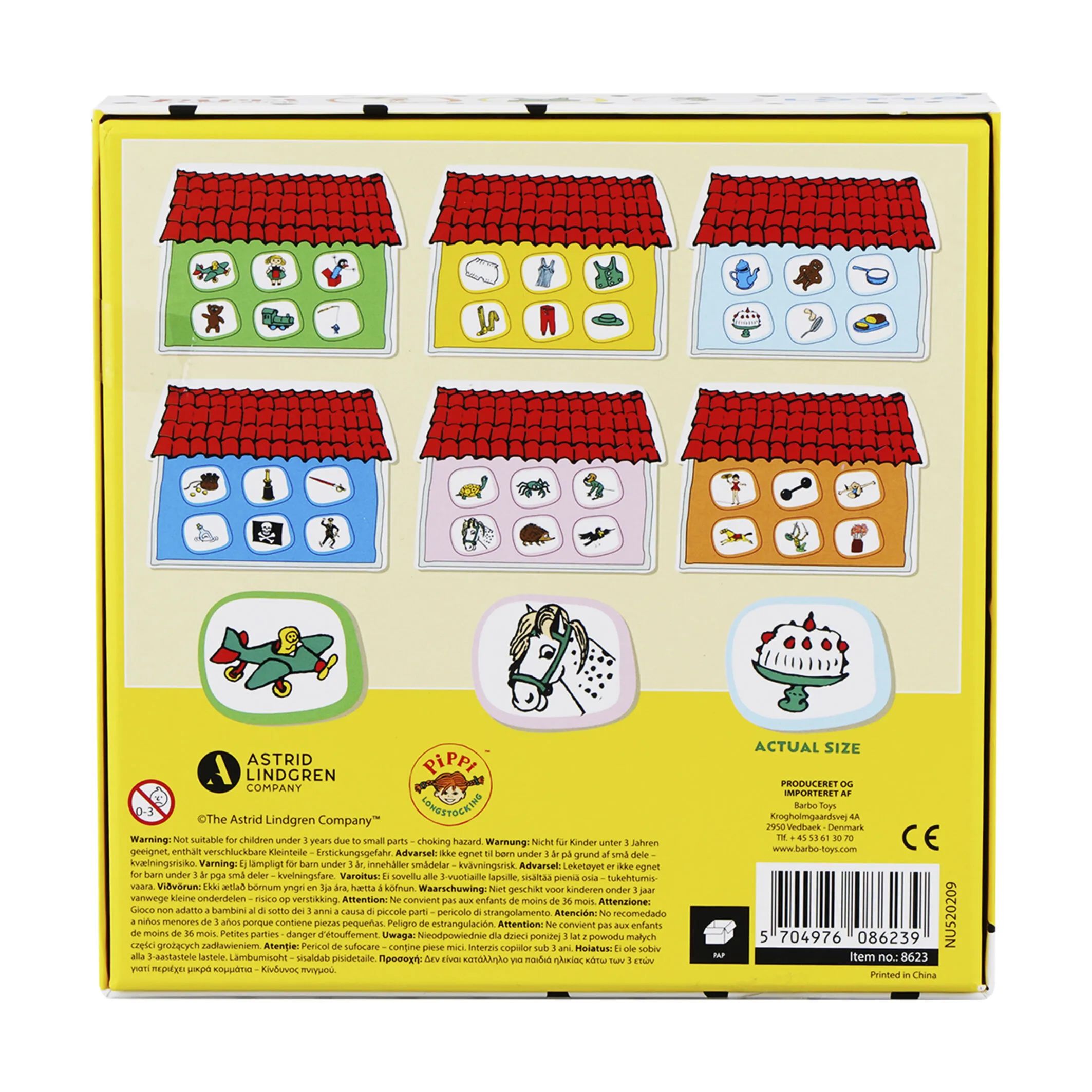 Barbo Toys Spil Pippi Langstrømpe Pippi Langstrømpe Billedlotteri i Multifarvet, 4