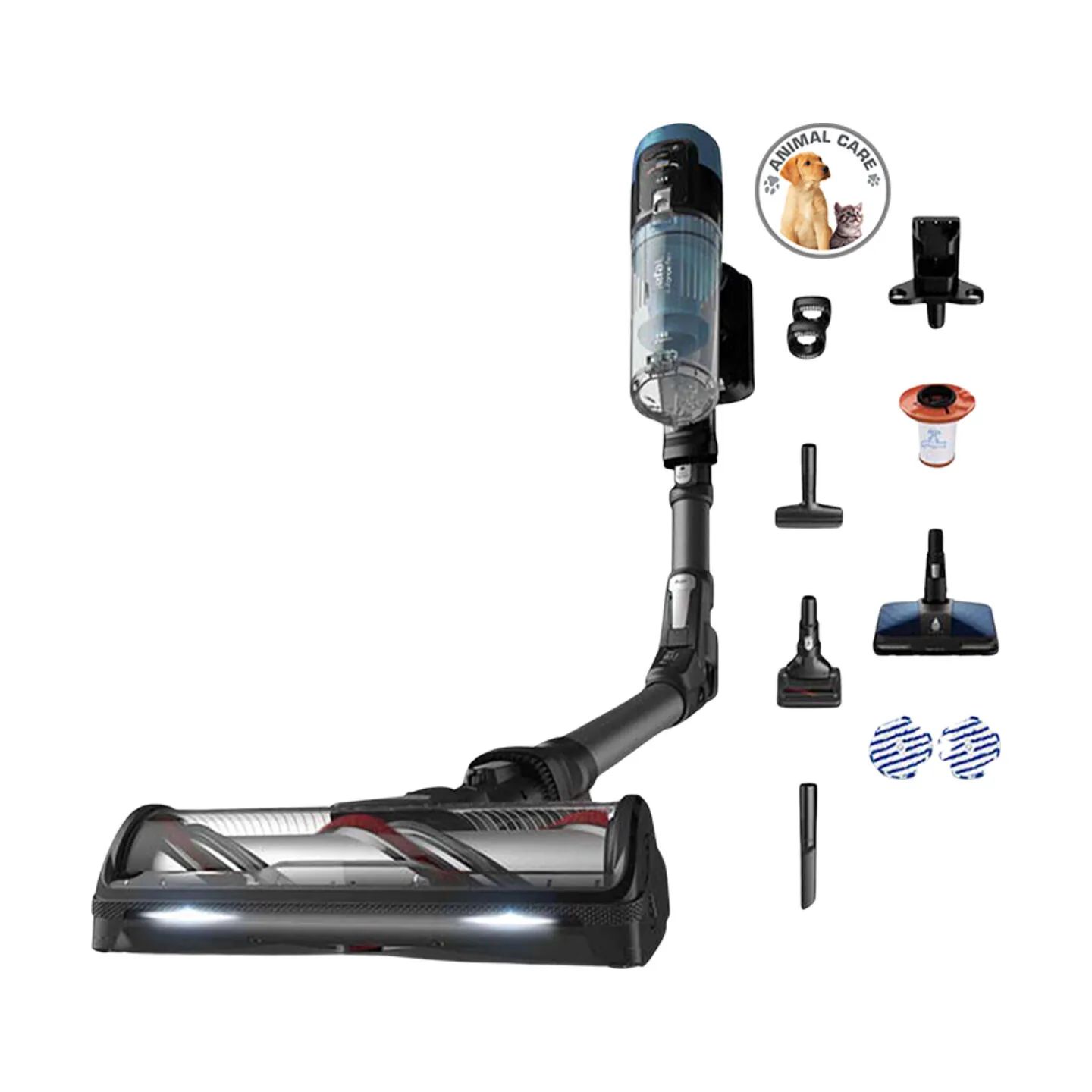 Tefal Støvsugere X-Force 14.80 Flex Animal Aqua Støvsuger i Sort / lysblå, 1