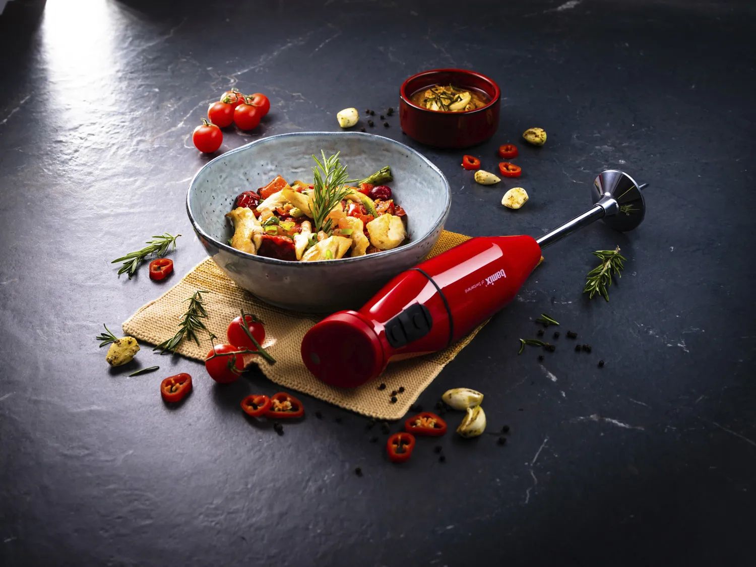 Bamix Stavblendere Cordless PLUS Stavblender i Rød, 5