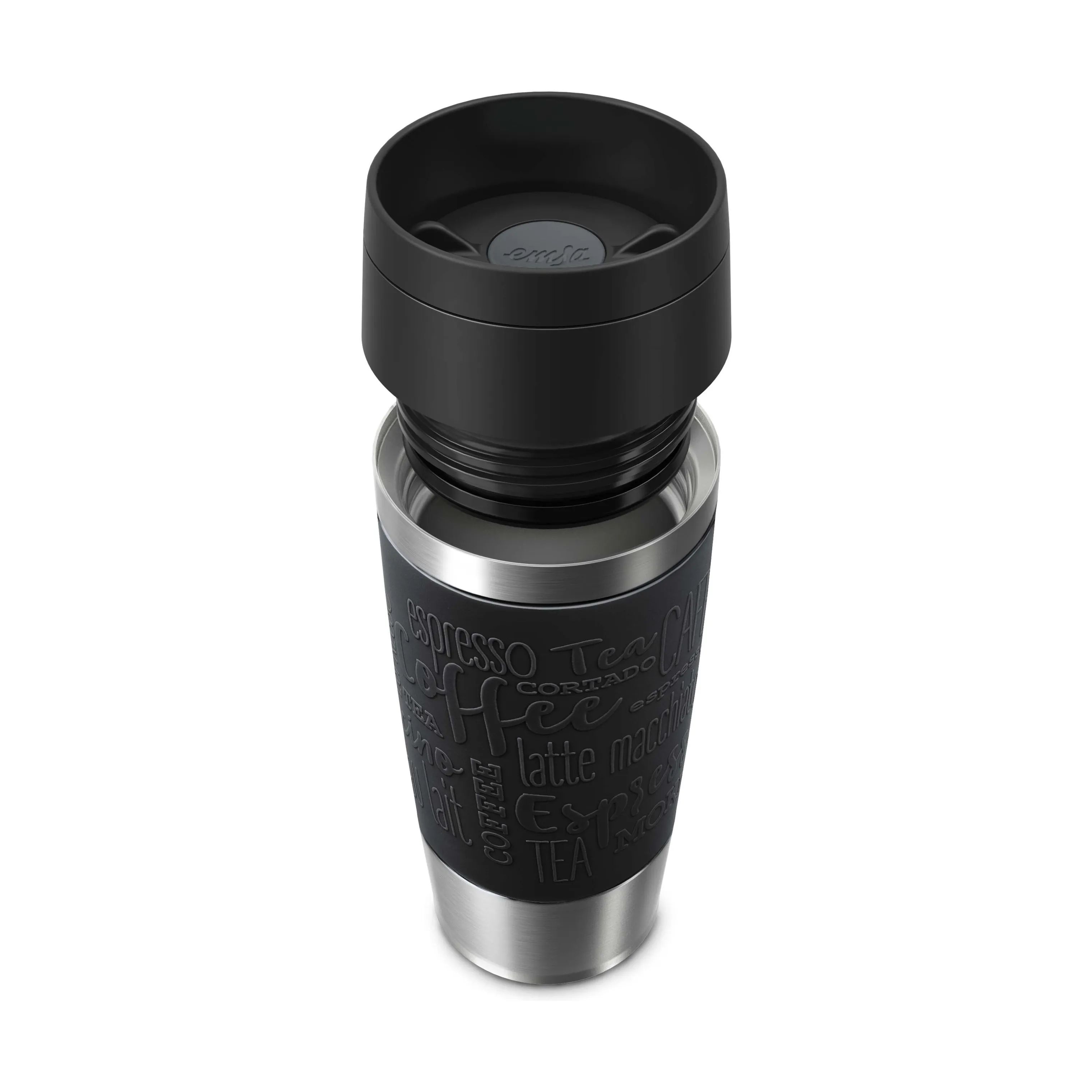 Emsa To go kopper To Go To-Go Classic Rejsekrus i Black, 0.36 L, 4