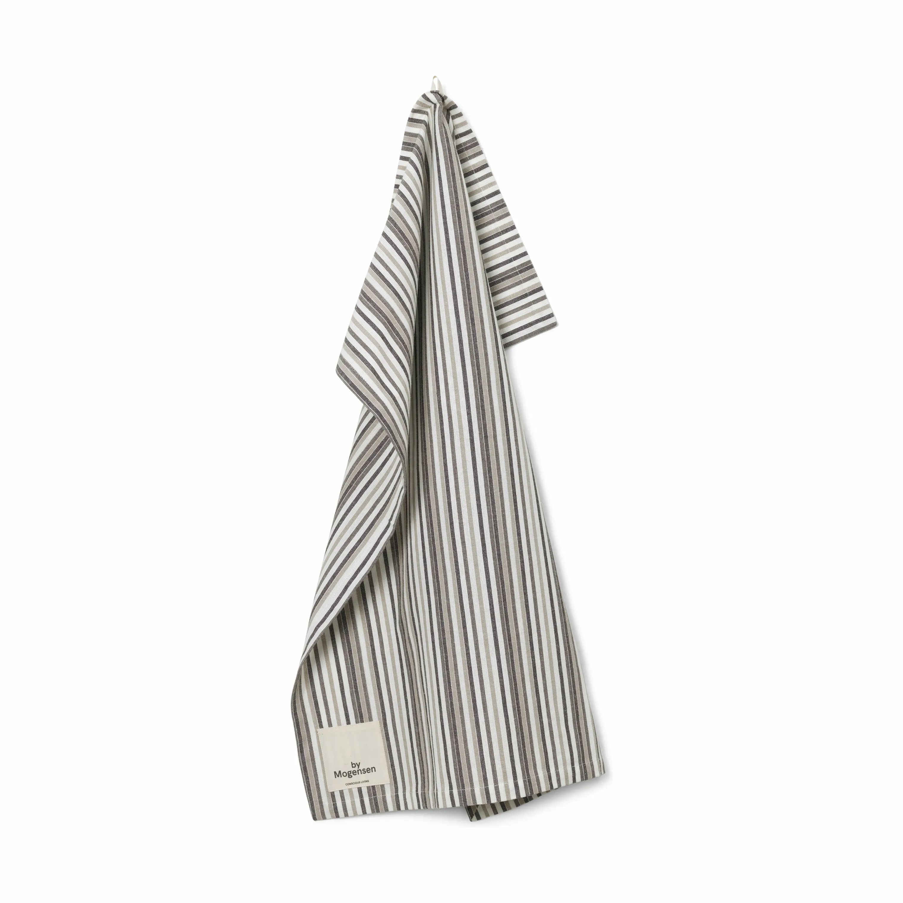 By Mogensen Viskestykker Small stripes Small Stripe Viskestykke i Grå, 1