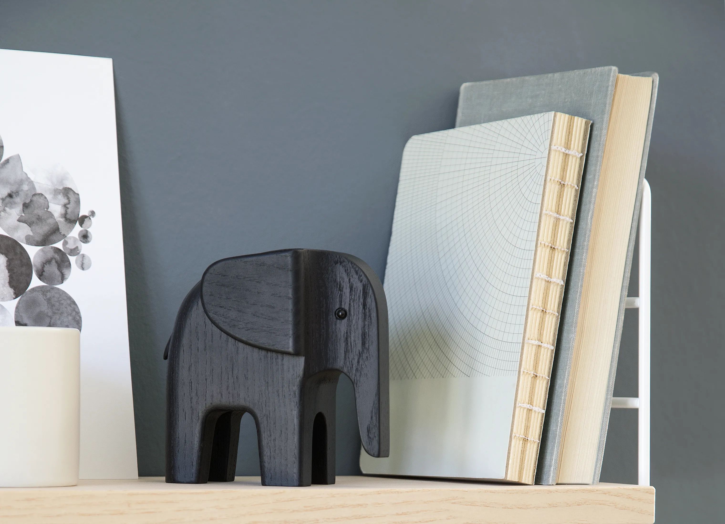 Novoform Dyrefigurer Elefant i Sort, 11 cm, 2