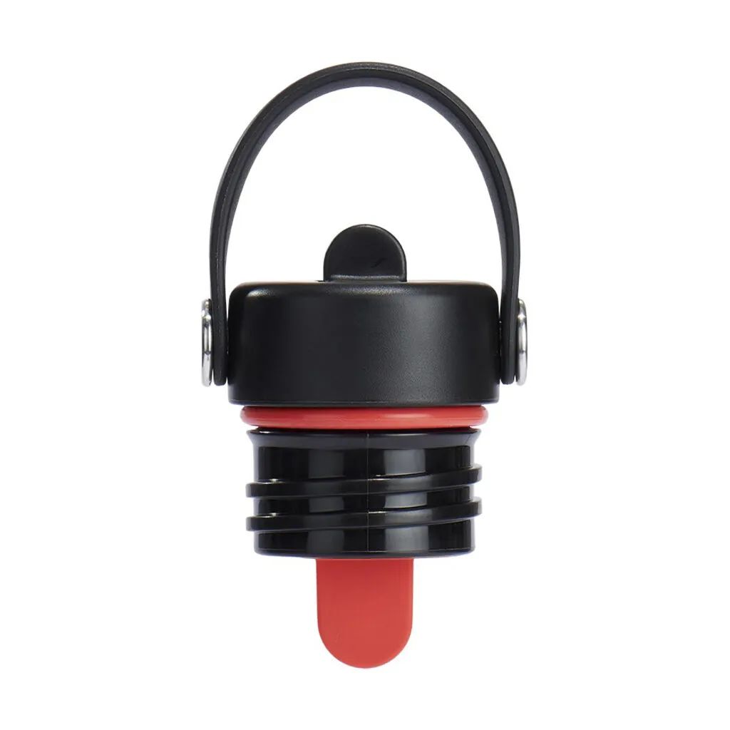 Hydro Flask To go kopper Standard Mouth Flex Straw Låg i Sort/rød/hvid, 1