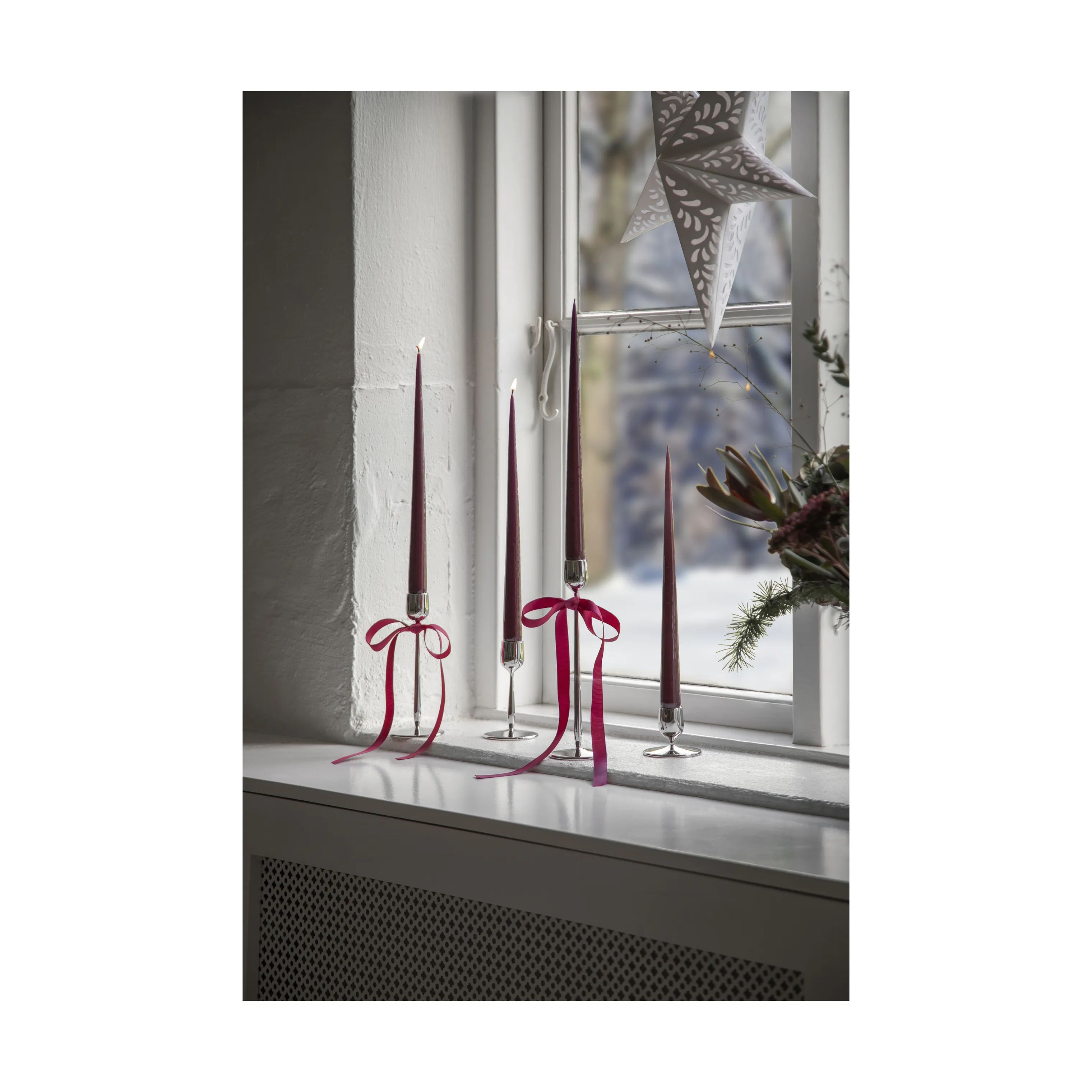 Gense Kronelysestage Dorotea Lysestage i Blank Stål, 5,5 cm, 4