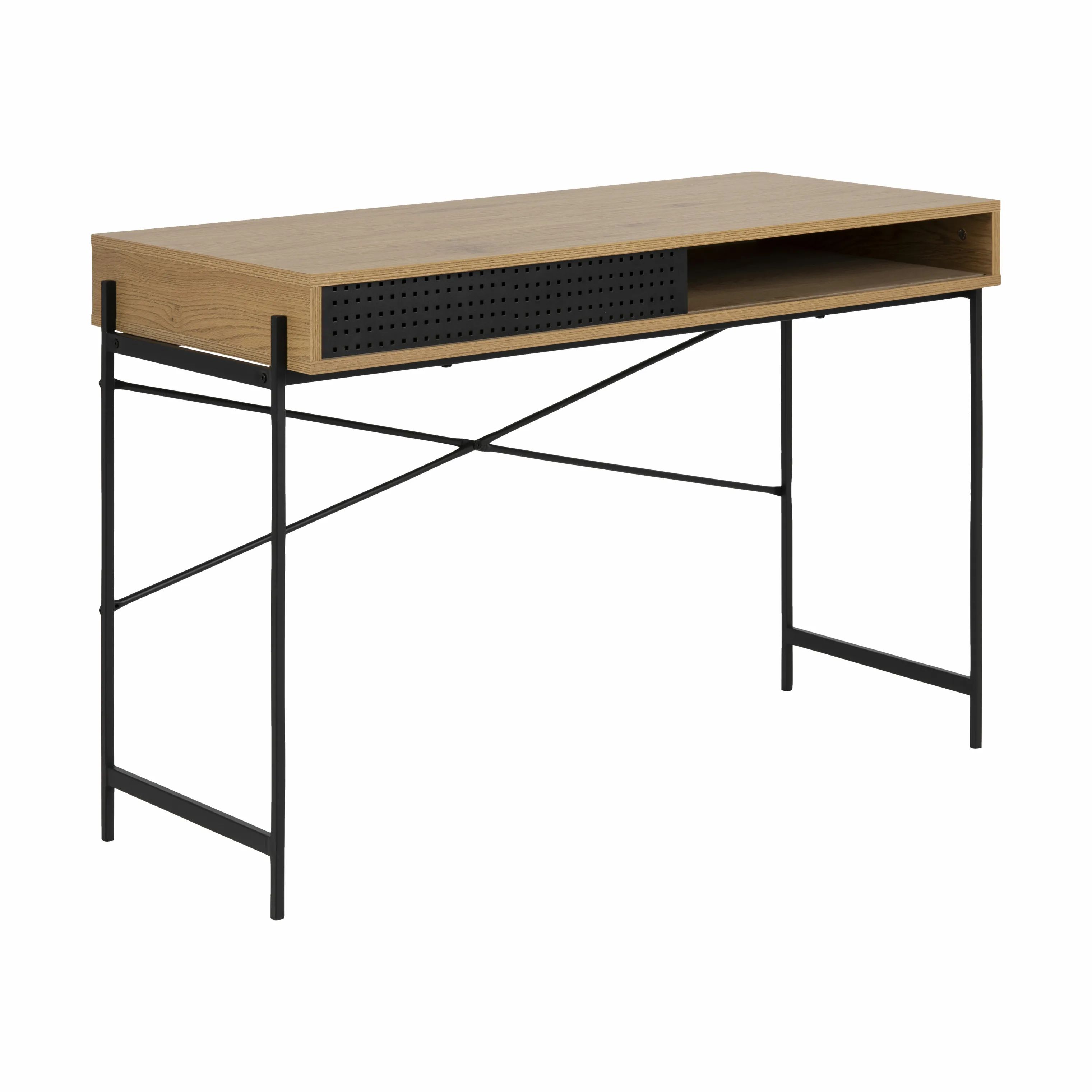 CASA Living Skriveborde Angus Skrivebord i natur/sort, 4