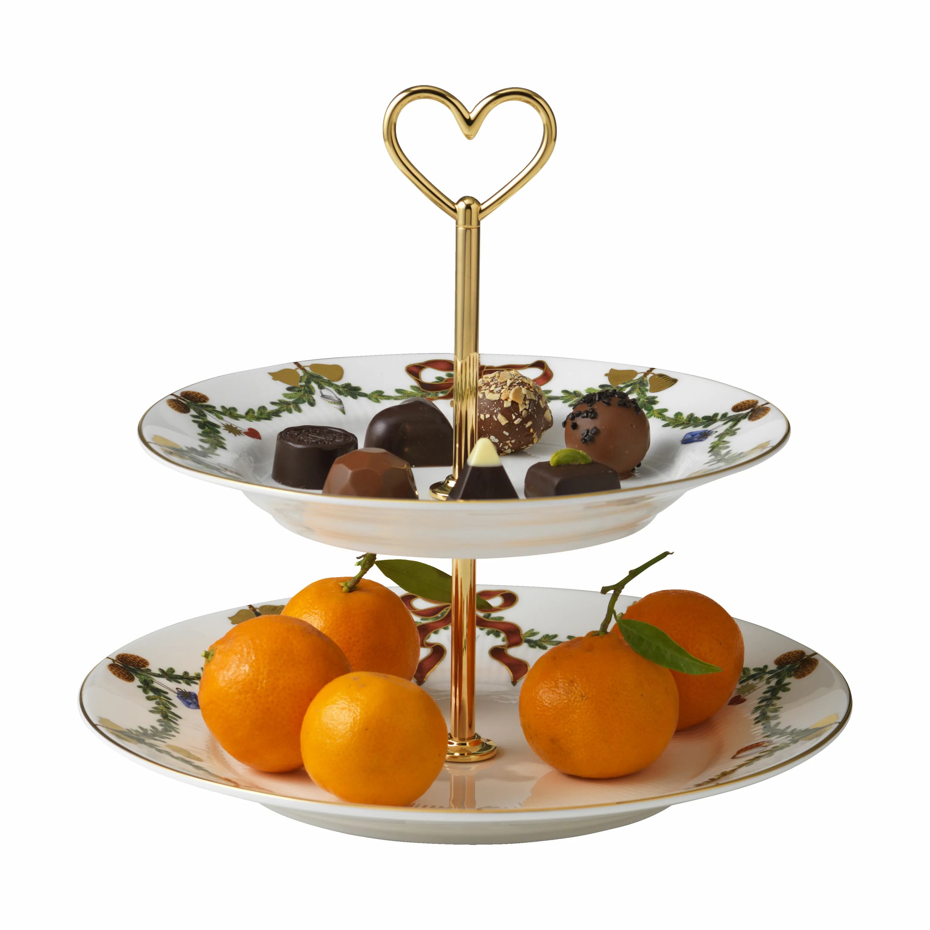 Royal Copenhagen Etagere Stjerne Riflet Jul Étagère i 23 cm, 3