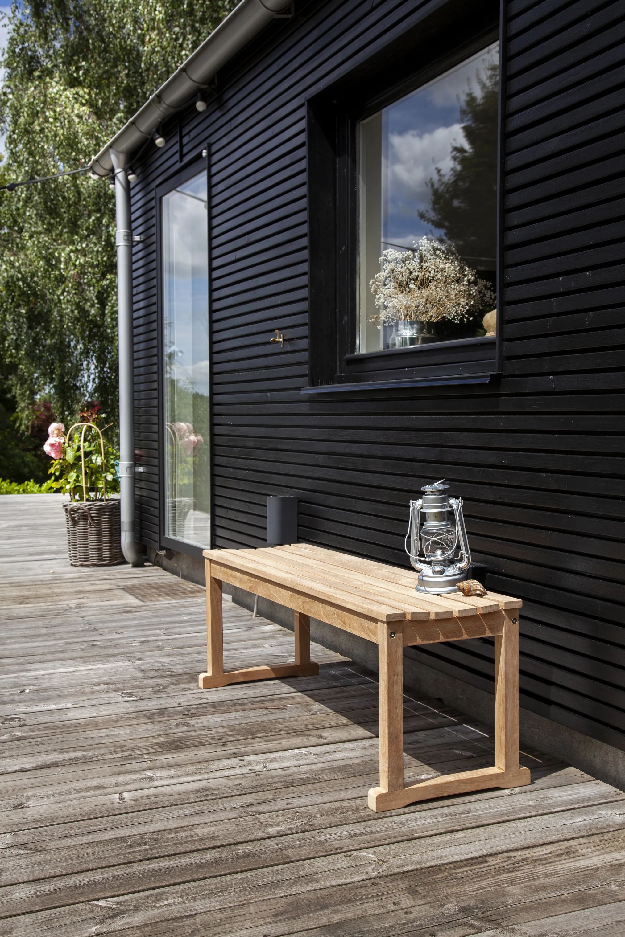 cinas Havebænke Indoor/Outdoor Vega Bænk i Træ, 120 cm, 4