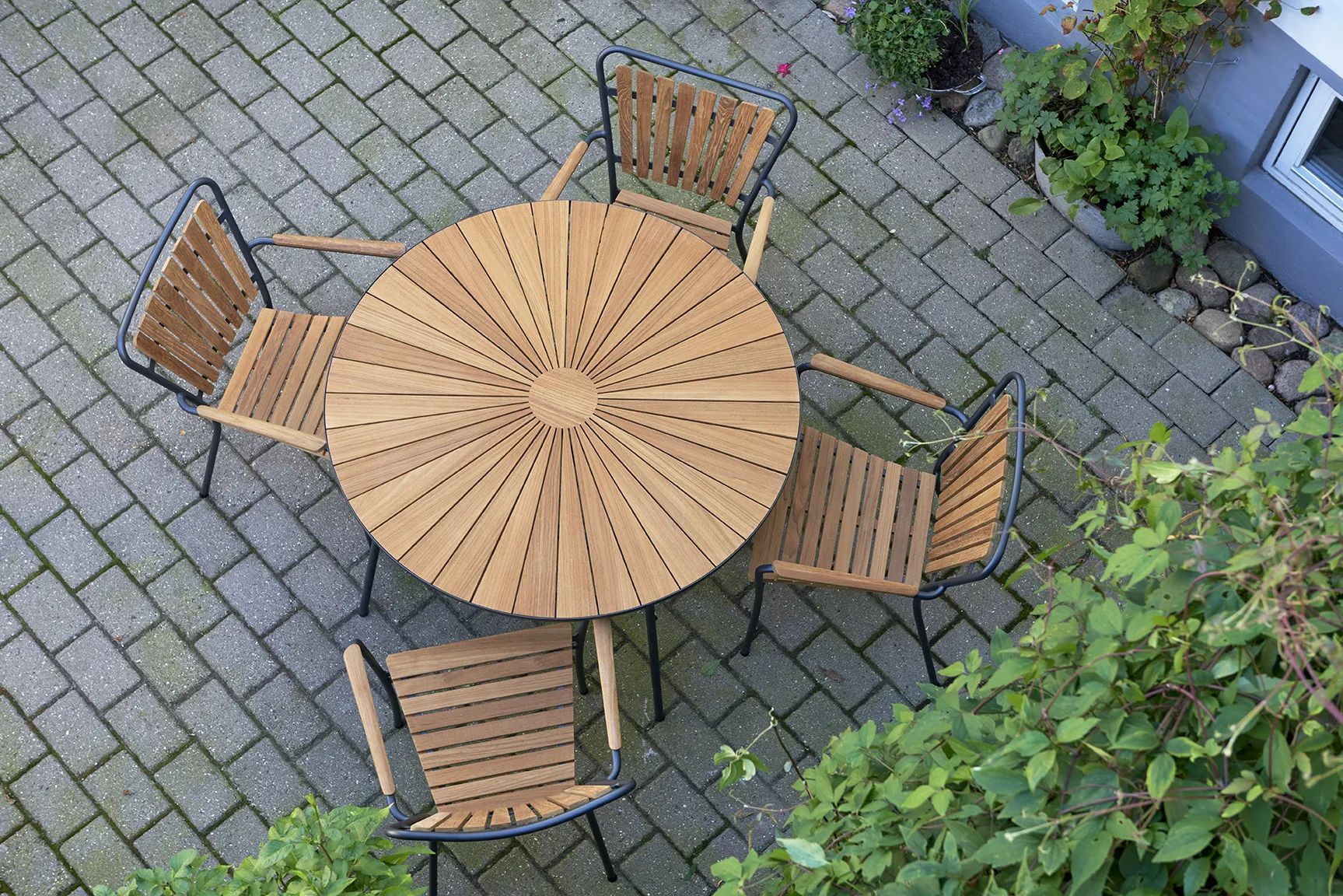 Mandalay Havespiseborde Marguerit Havebord i Antracit, 120 cm, 2