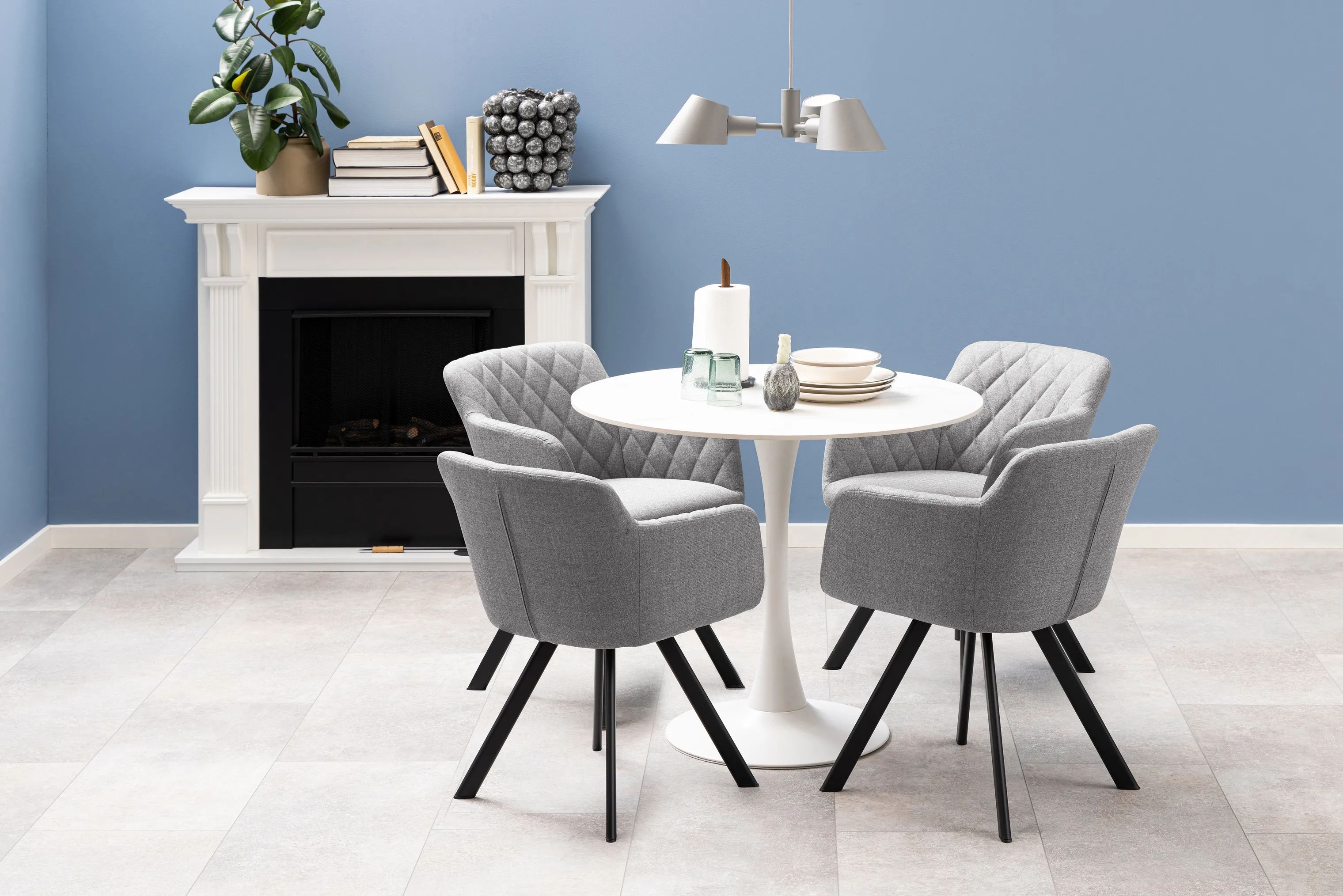 CASA Living Spiseborde Malta Spisebord i White Unico/hvid, 2