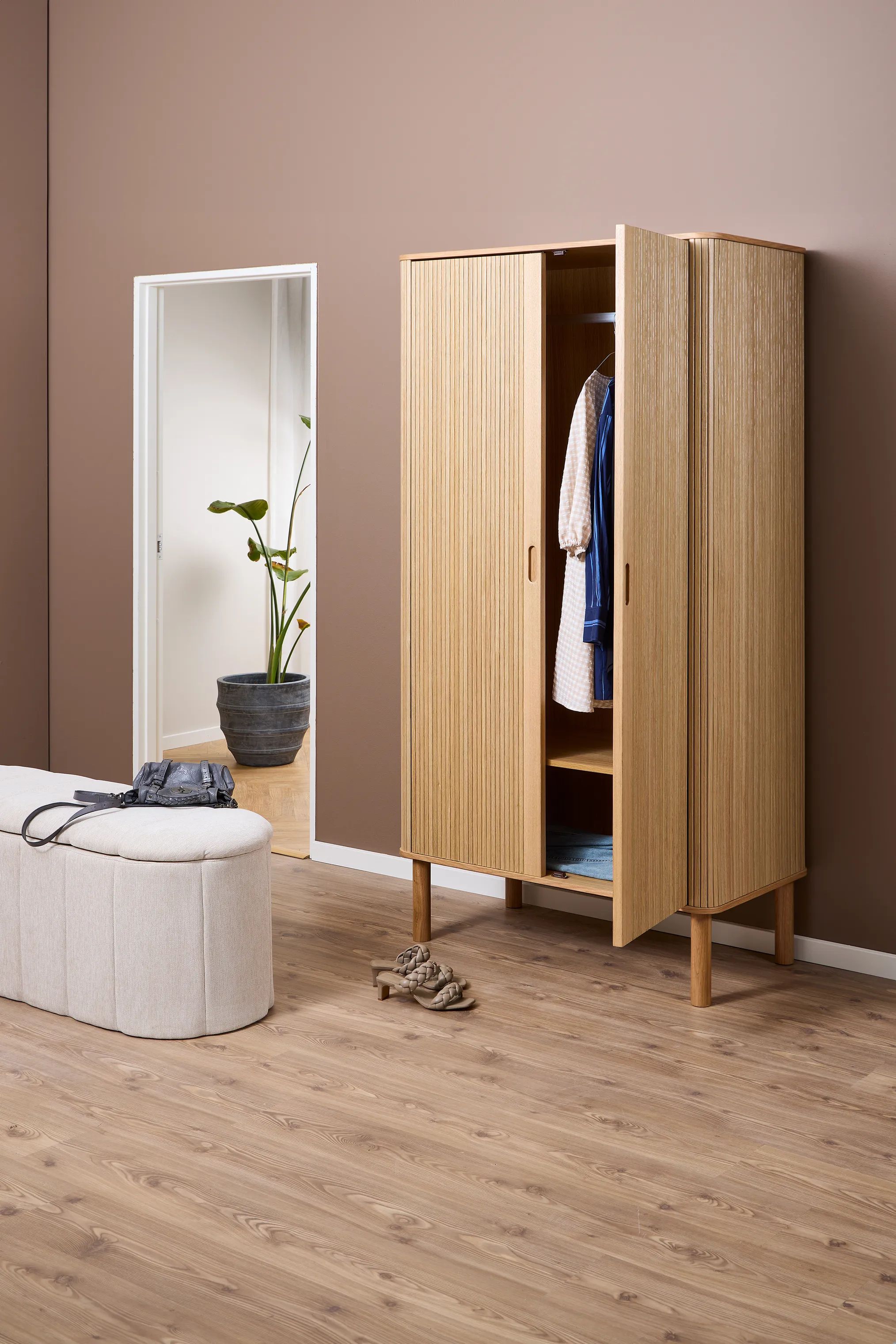 CASA Living Skabe Langley Klædeskab i Natur, 3