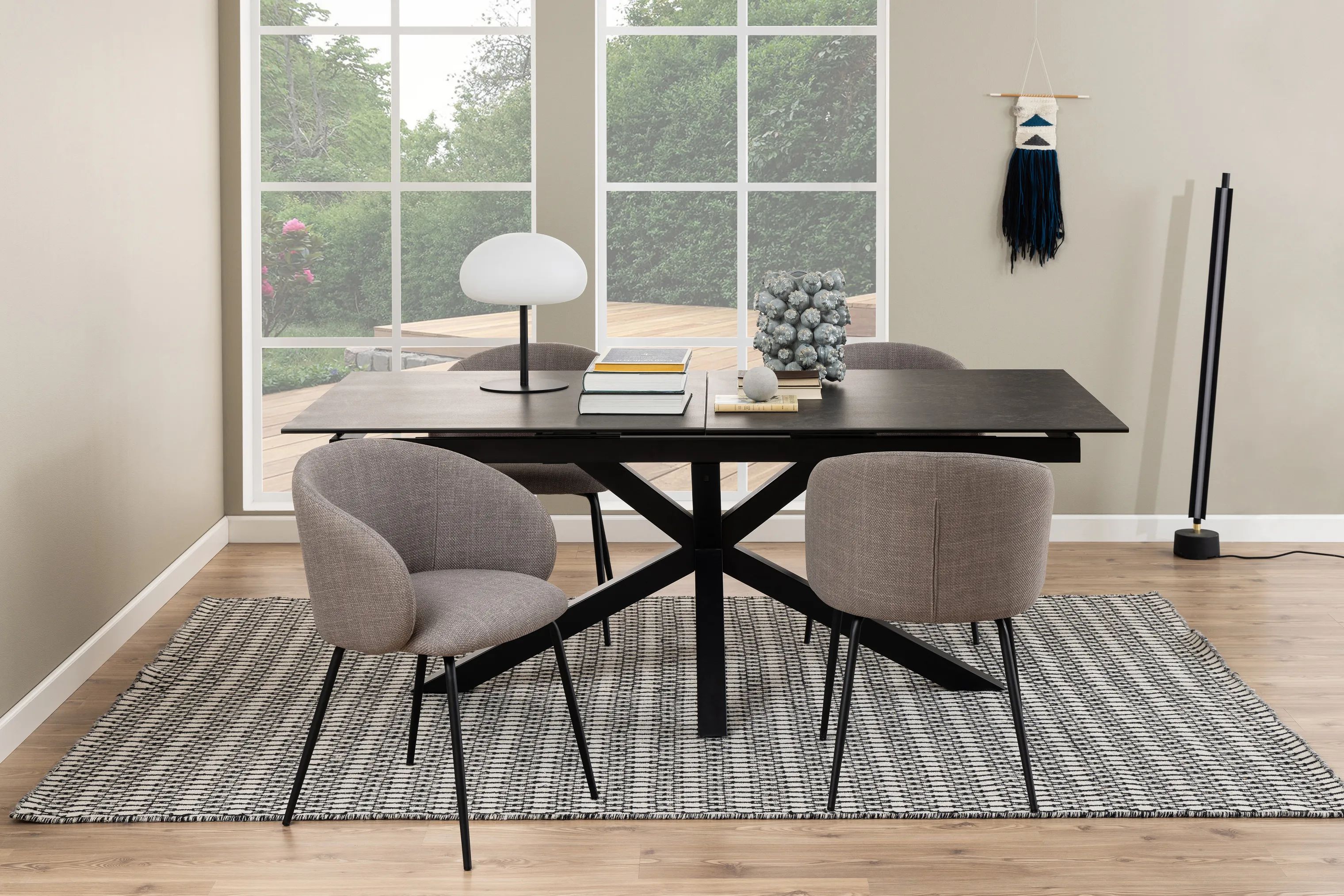 CASA Living Spiseborde Heaven Spisebord i Sort/mat sort, B100 x L240 cm, 3