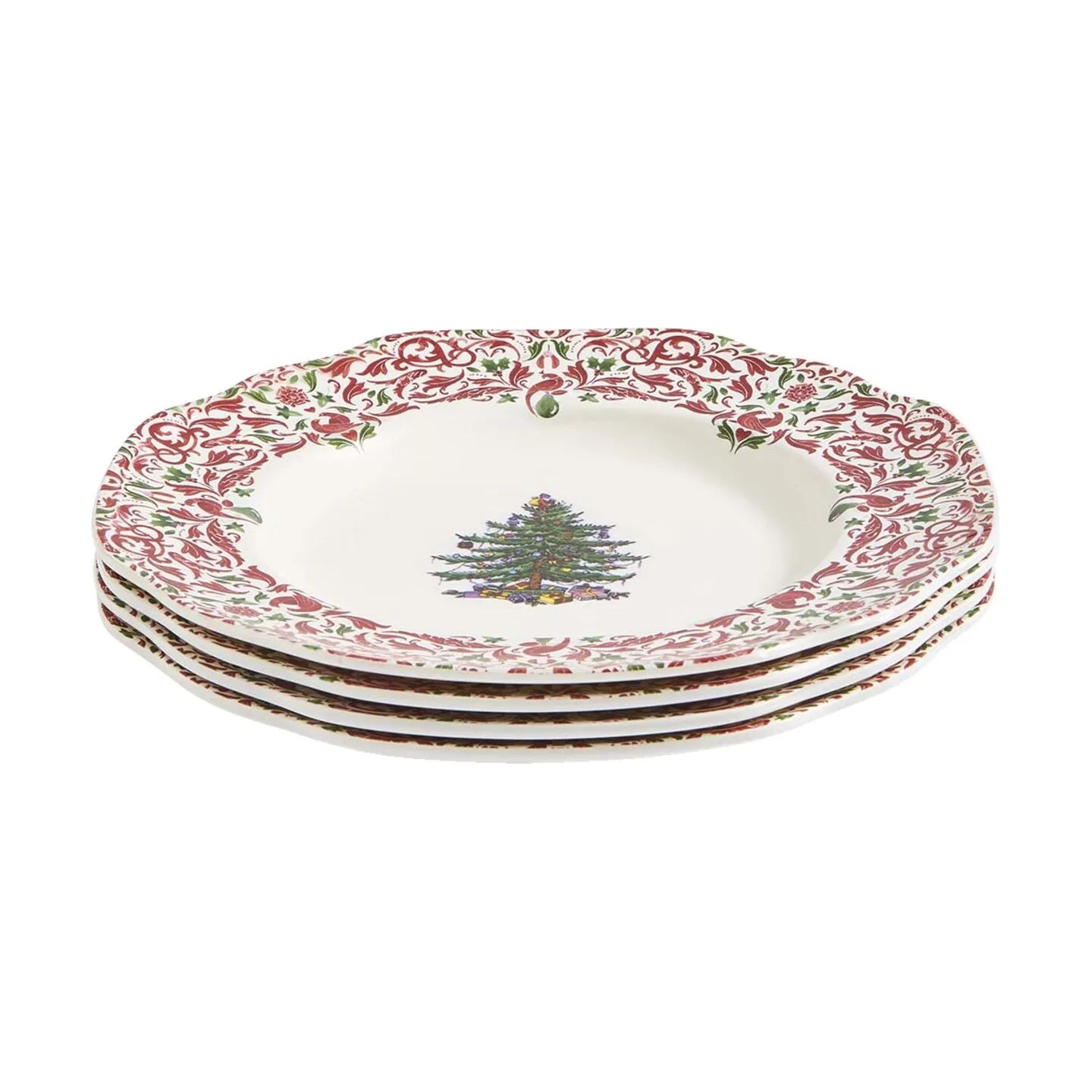 Spode Middagstallerkener Yuletide Tallerken - 4 stk. i 22,2 cm, 1