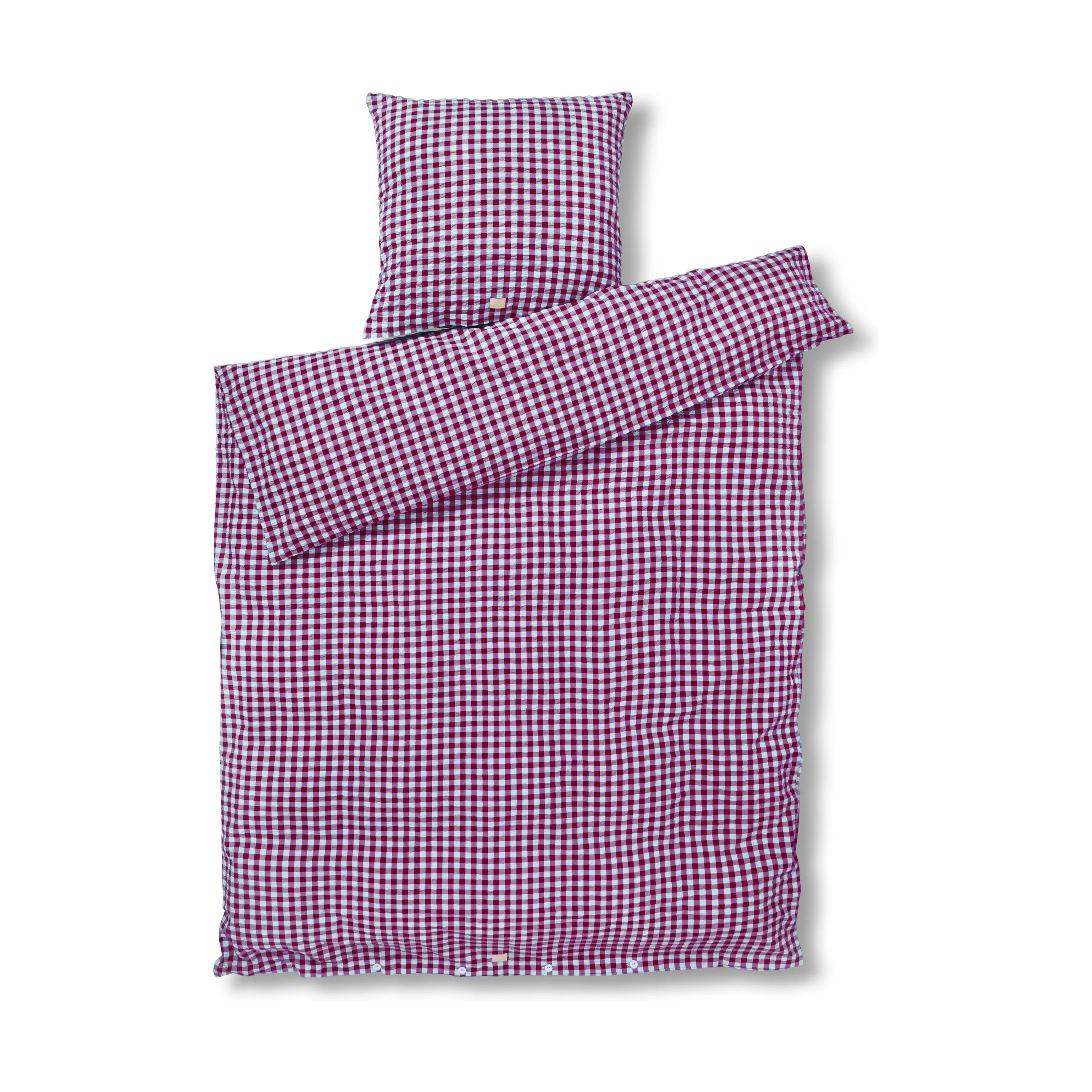 Juna Sengetøj Bæk&Bølge Sengetøj i Fuchsia/Mint, B140 x L200 cm, 1