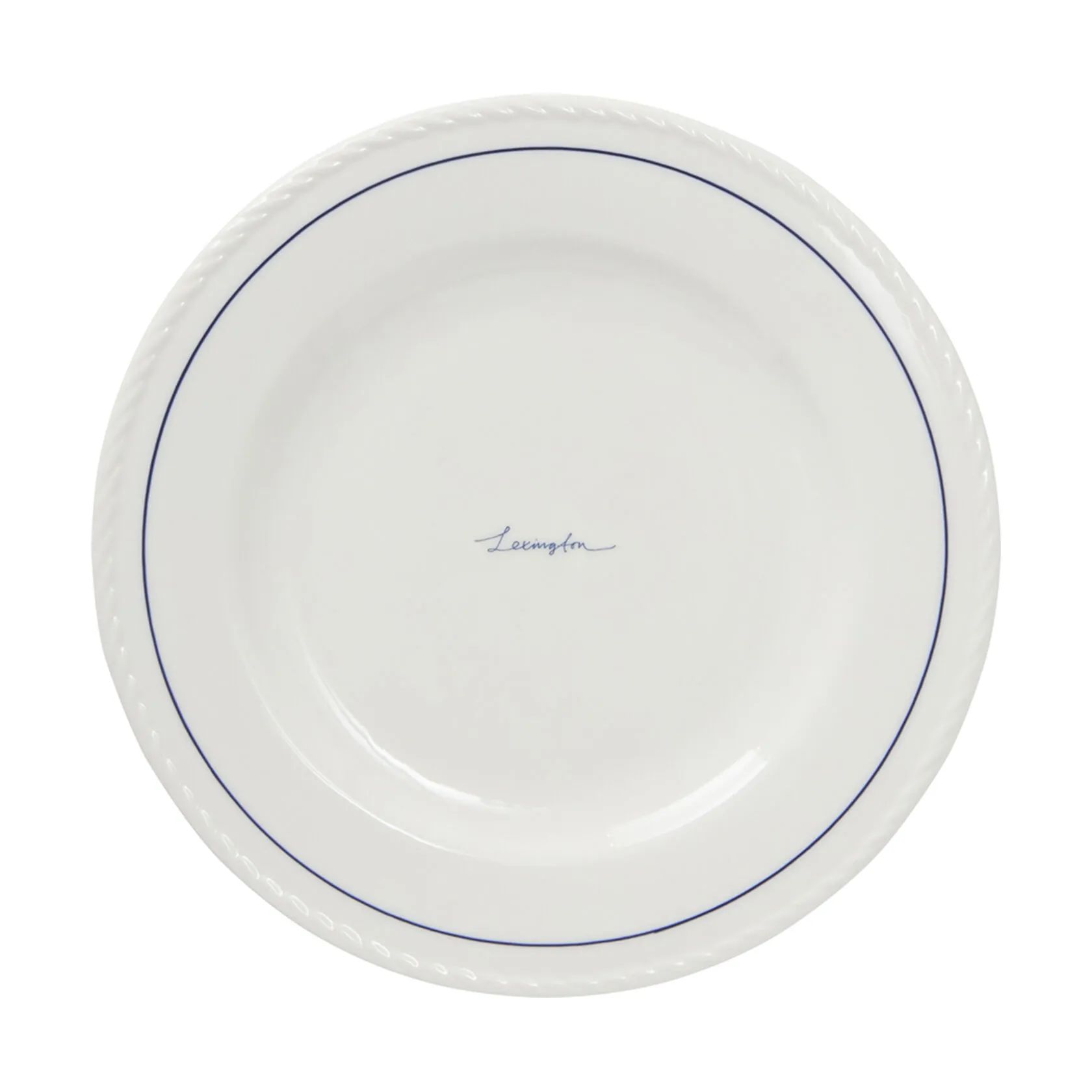 Lexington Frokosttallerkener Frokosttallerken - 4 stk. i White/Dark Blue, 2