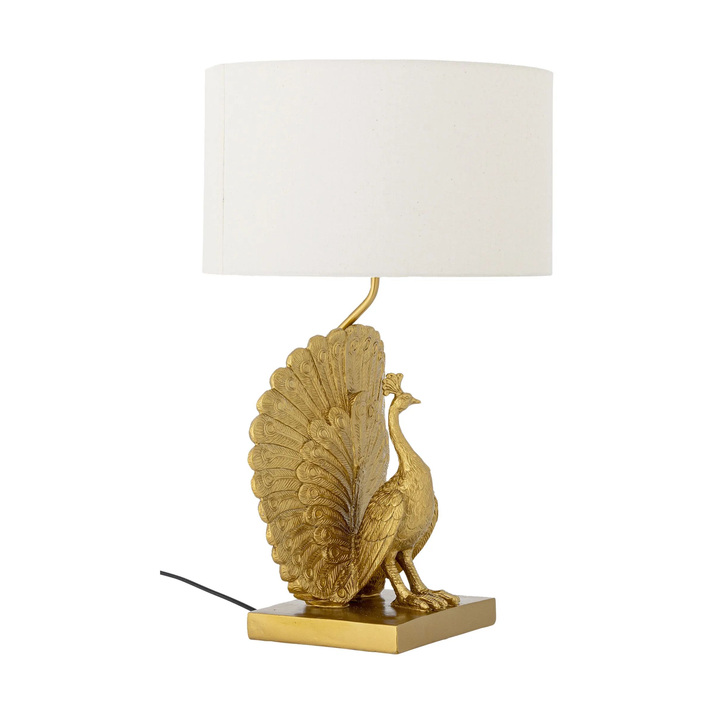 Creative Collection Bordlamper Peacock Bordlampe i Guldfarvet, 3