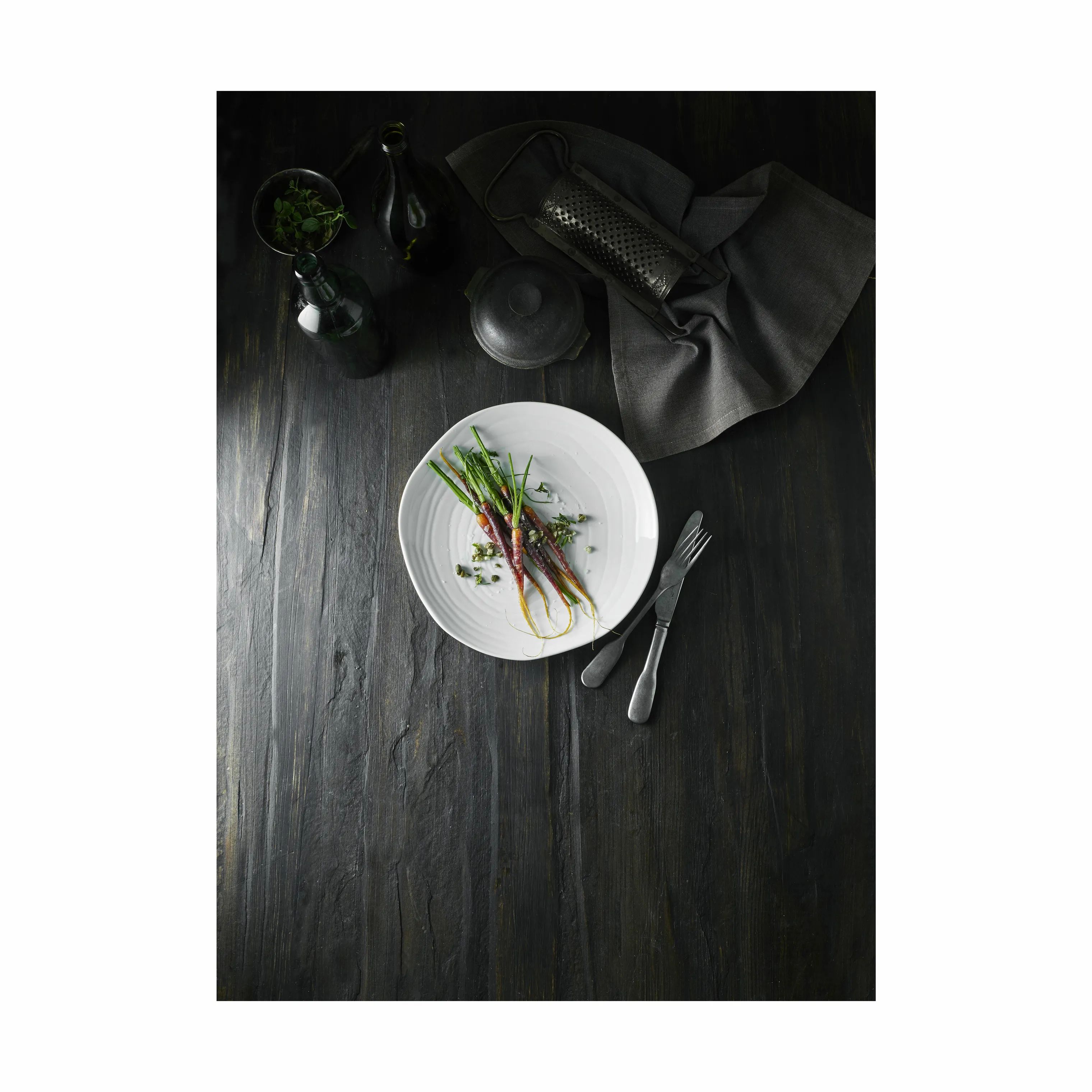 Pillivuyt Middagstallerkener Boulogne Tallerken i Hvid, 26,5 cm, 4