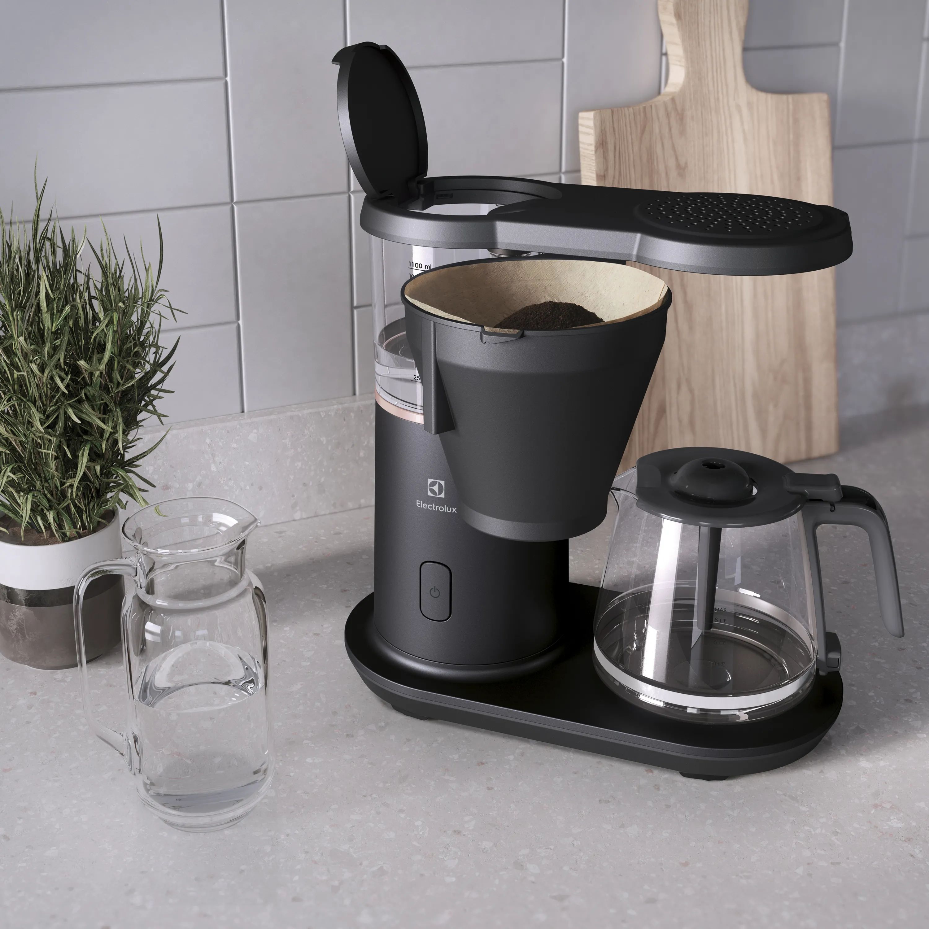 Electrolux Kaffemaskiner Explore 7 Kaffemaskine E7CM1-2GB i Granite Black, 4