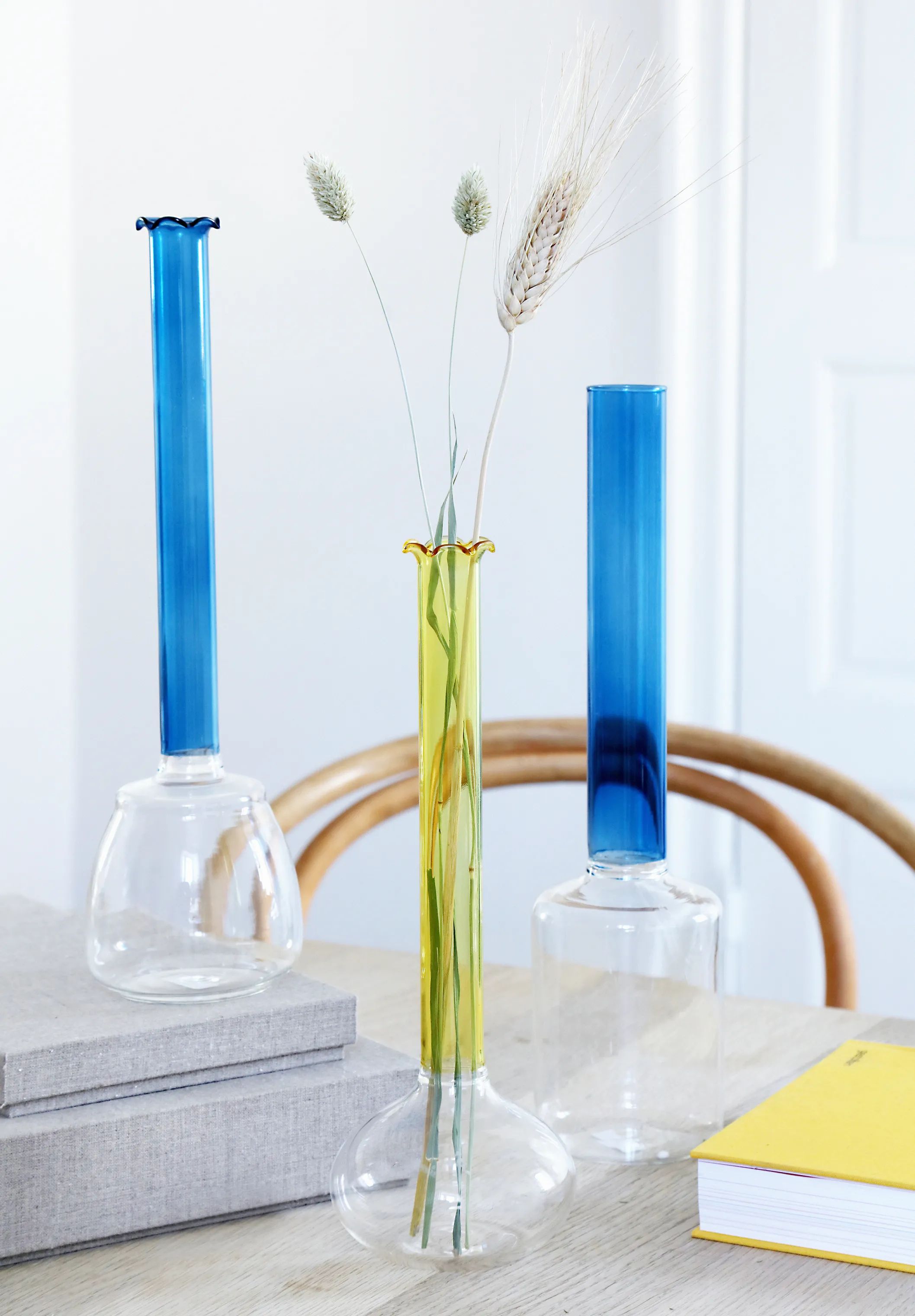CASA Living Vaser Boligtilbehør SS20 Solitær Vase i Gul, 11 cm, 2