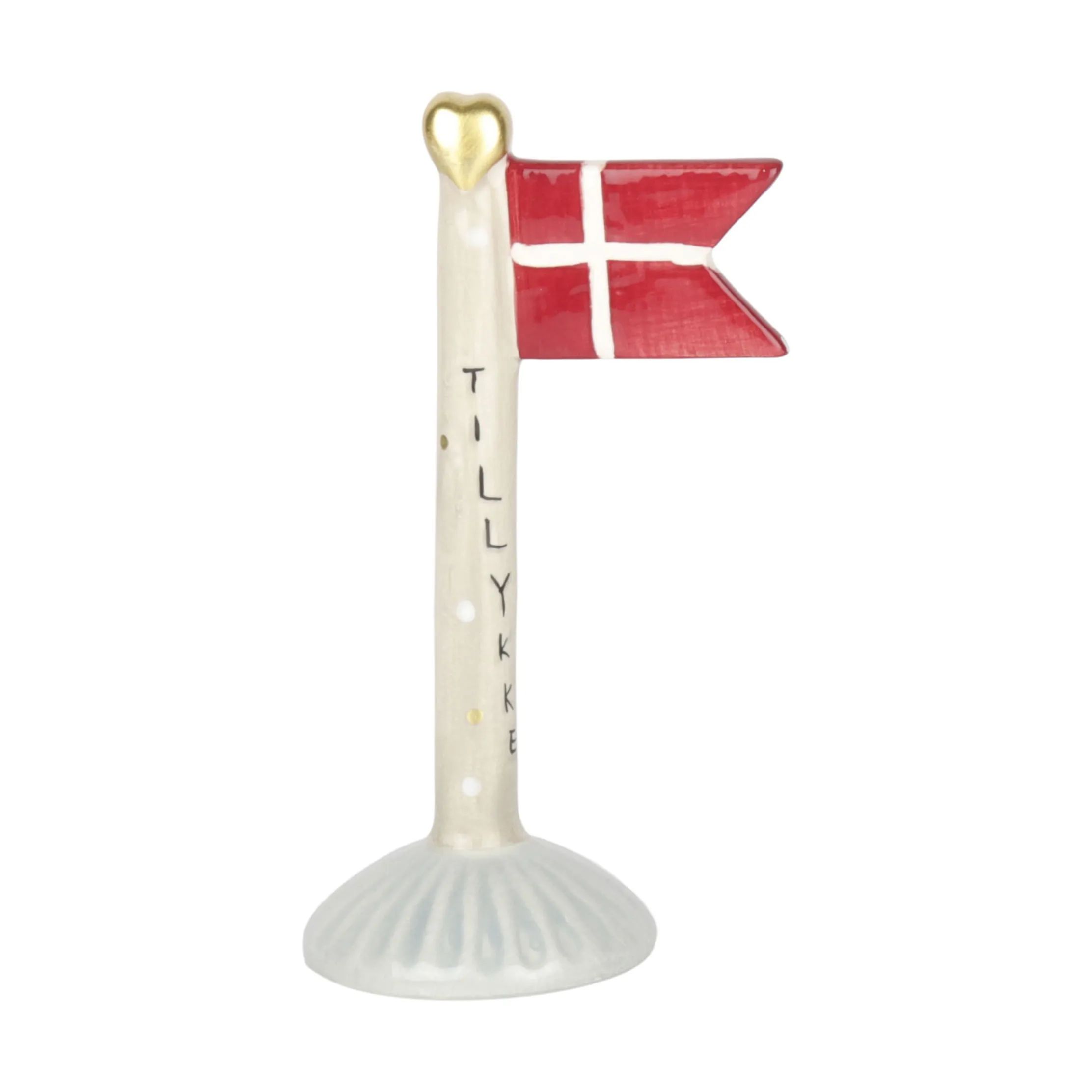 Speedtsberg Bordflag Flag - Tillykke i Flag i grå/blå m. tillykke, 1