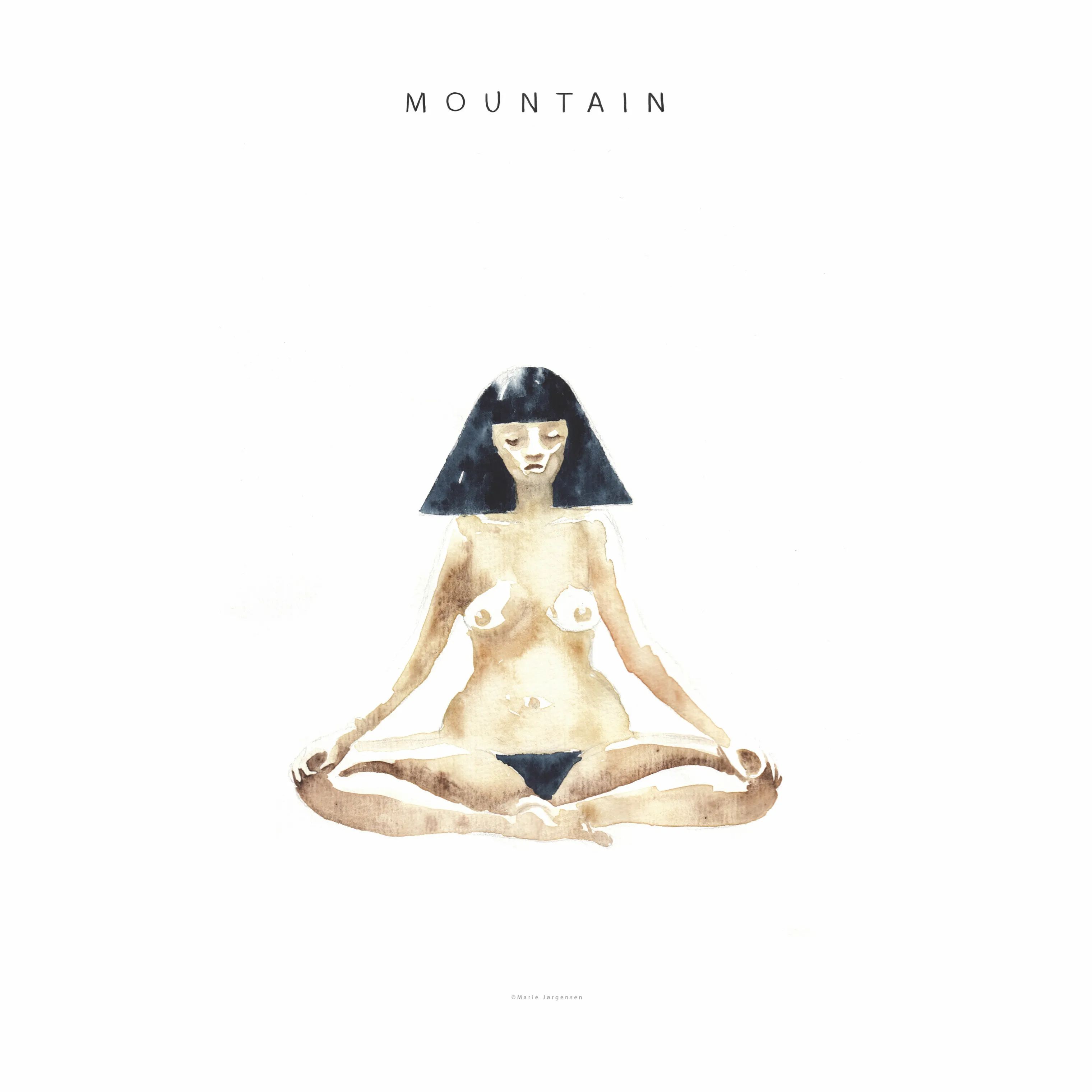 Poster&Frame Plakater plakat - Mountain meditation i B29,7 x L42 cm, 1