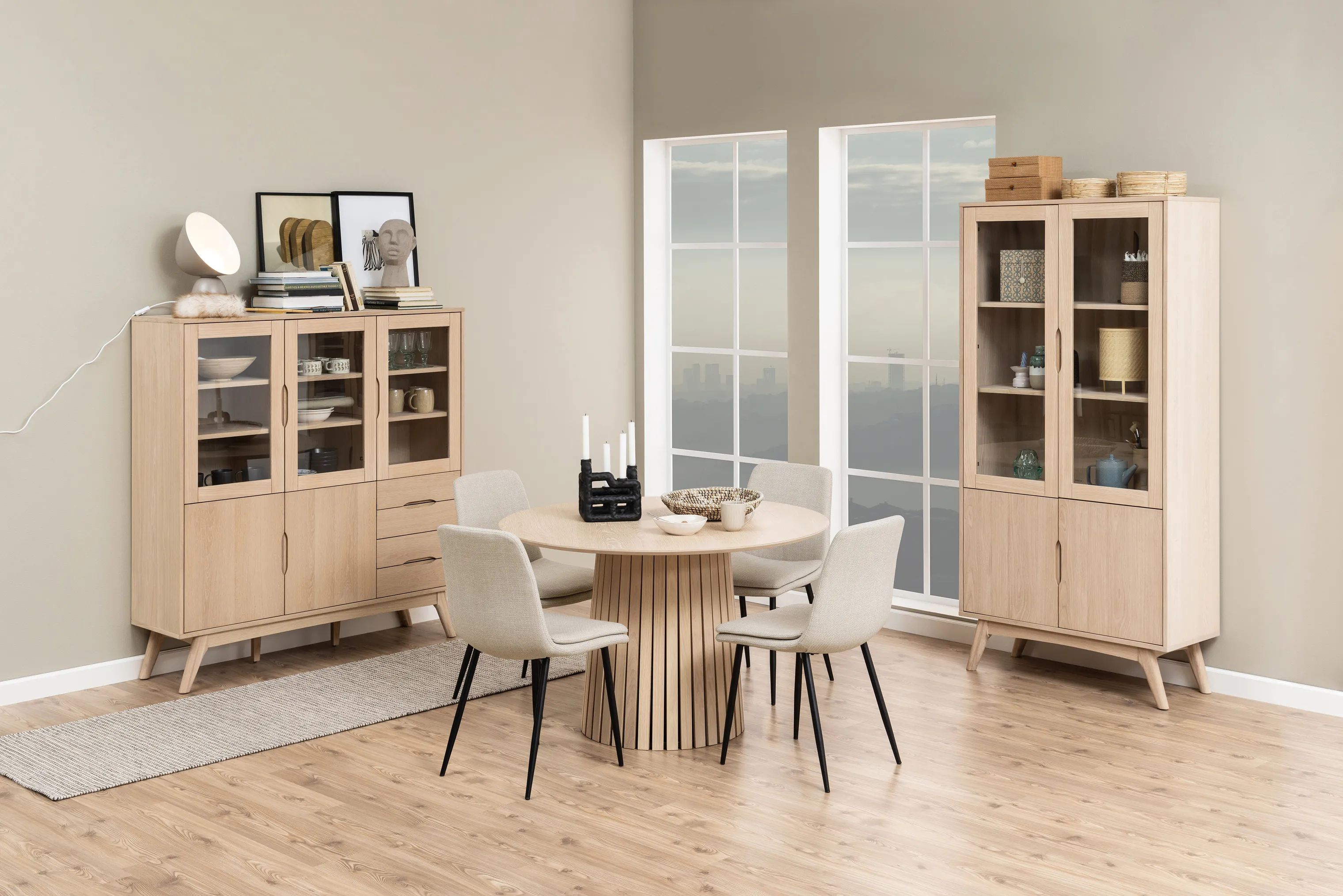 CASA Living Spisebordsstole Becca Spisebordsstol - 4 stk. i Beige, 4 stk., 3