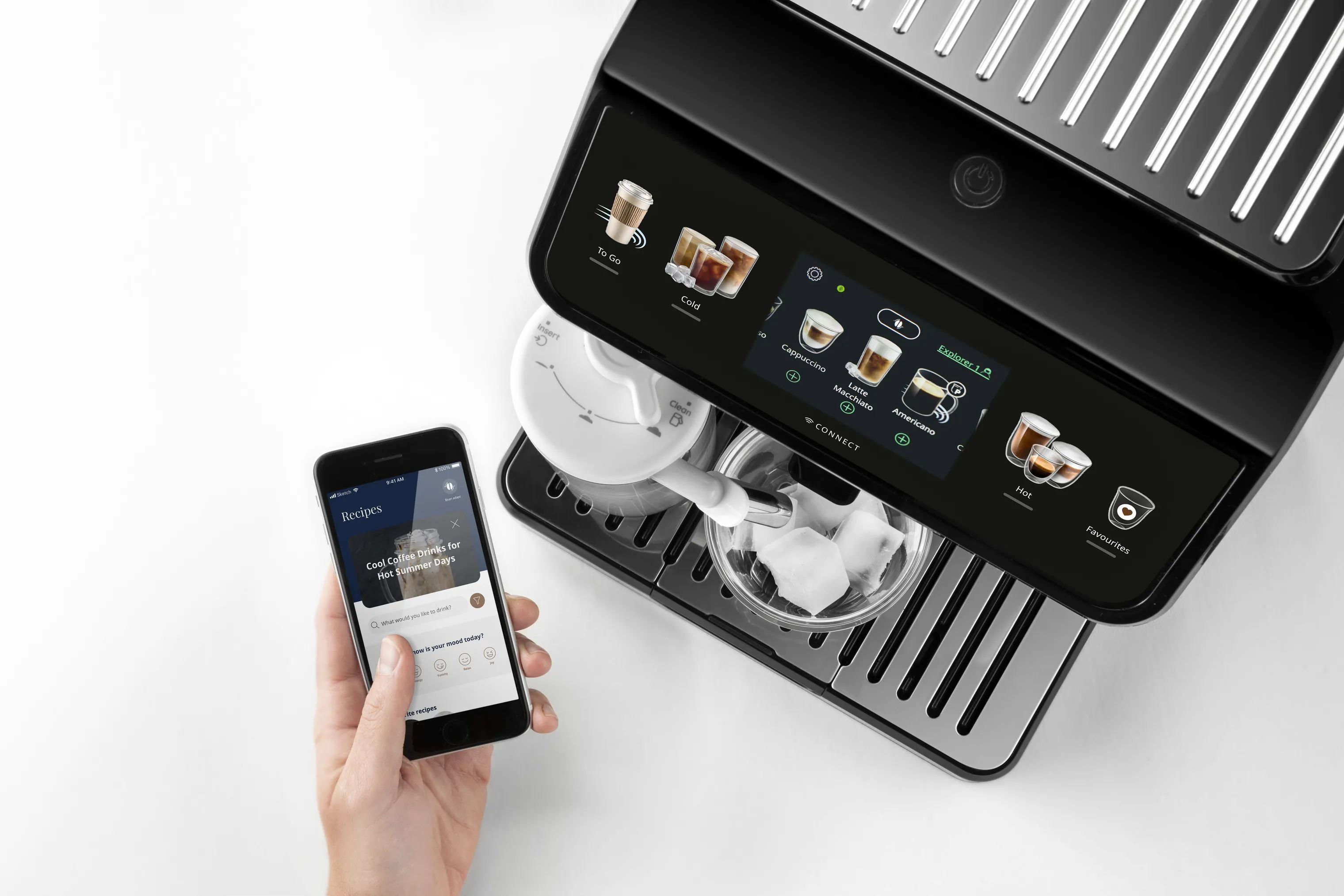 DeLonghi Espressomaskiner Eletta Explore Espressomaskine i Sølvfarvet, 6