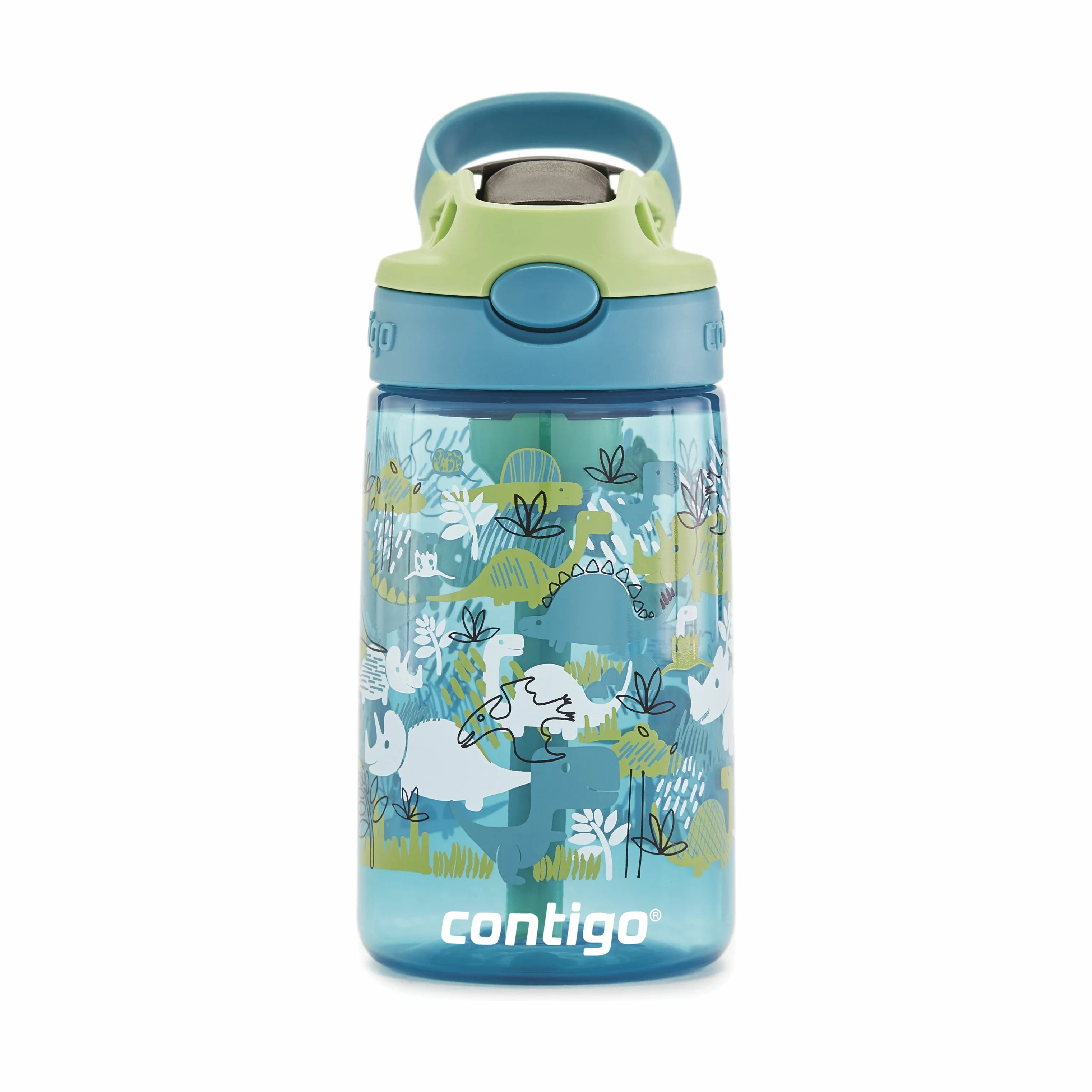 Contigo Drikkedunke Easy Clean Drikkeflaske i Green dinoboy, 1