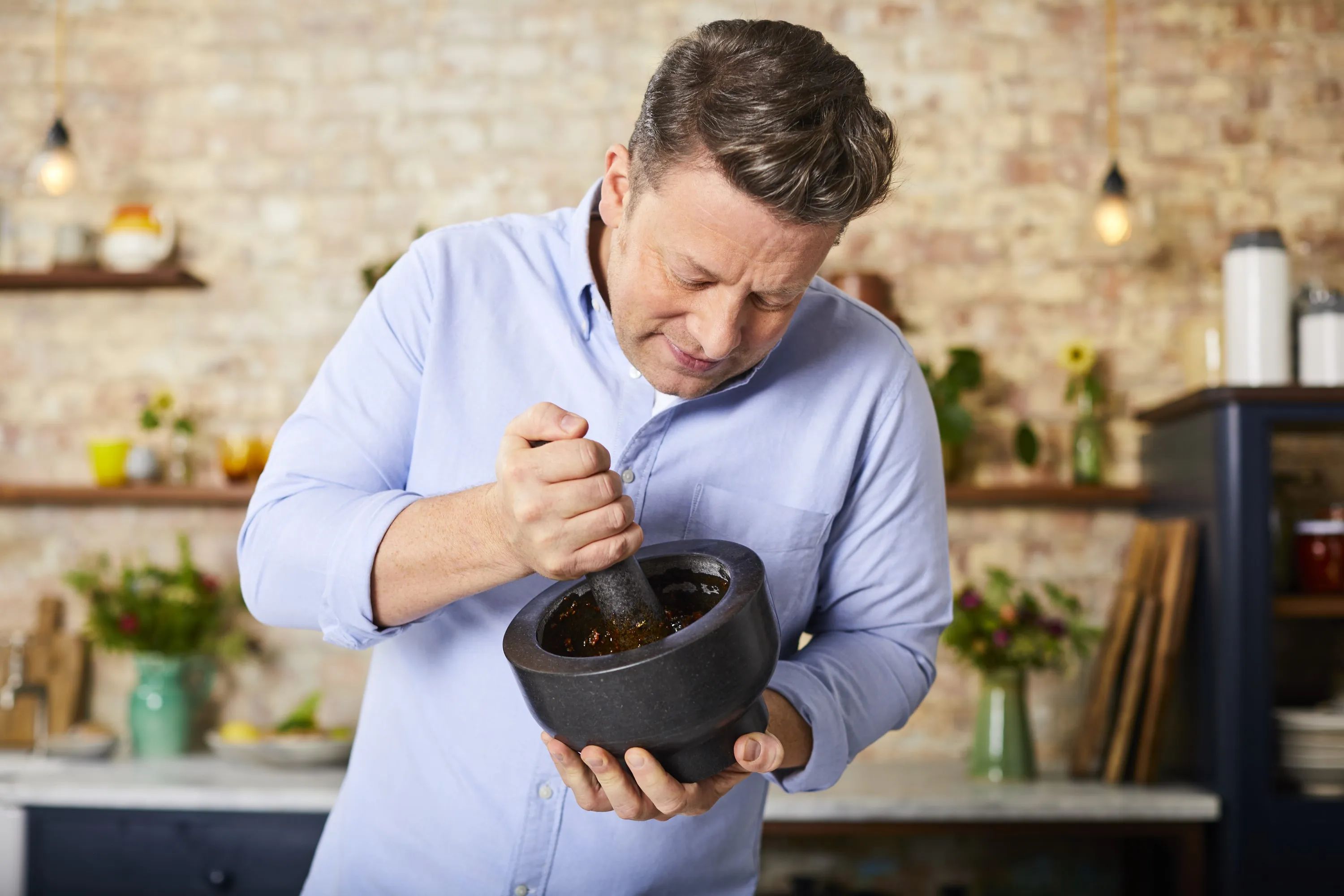 Jamie Oliver by Tefal Mortere Jamie Oliver Knife Morter i Granit, 6