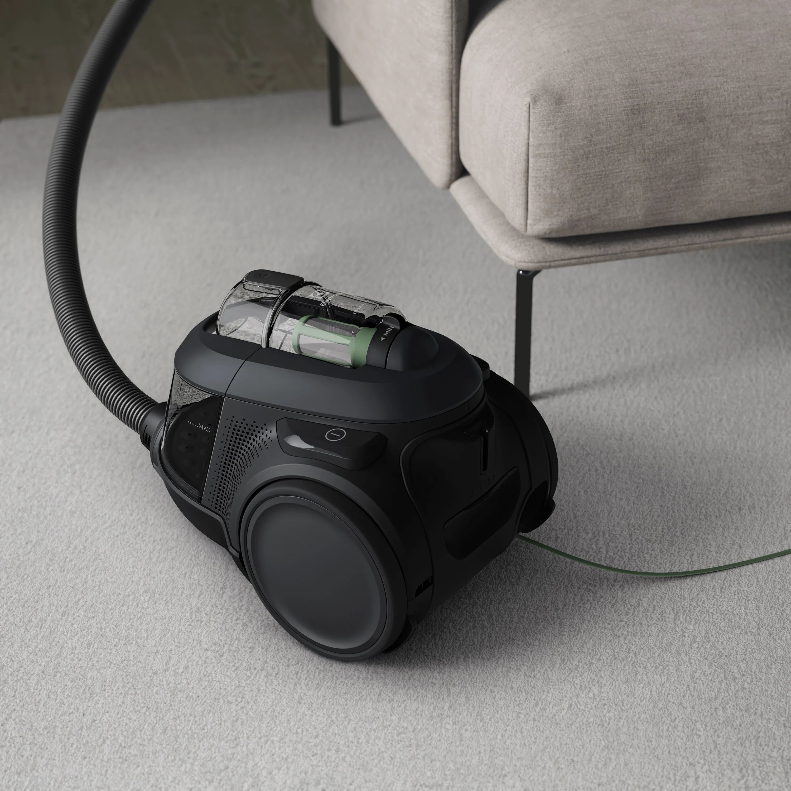 Electrolux Støvsugere 600 Poseløs Støvsuger i Black Recycled, 2