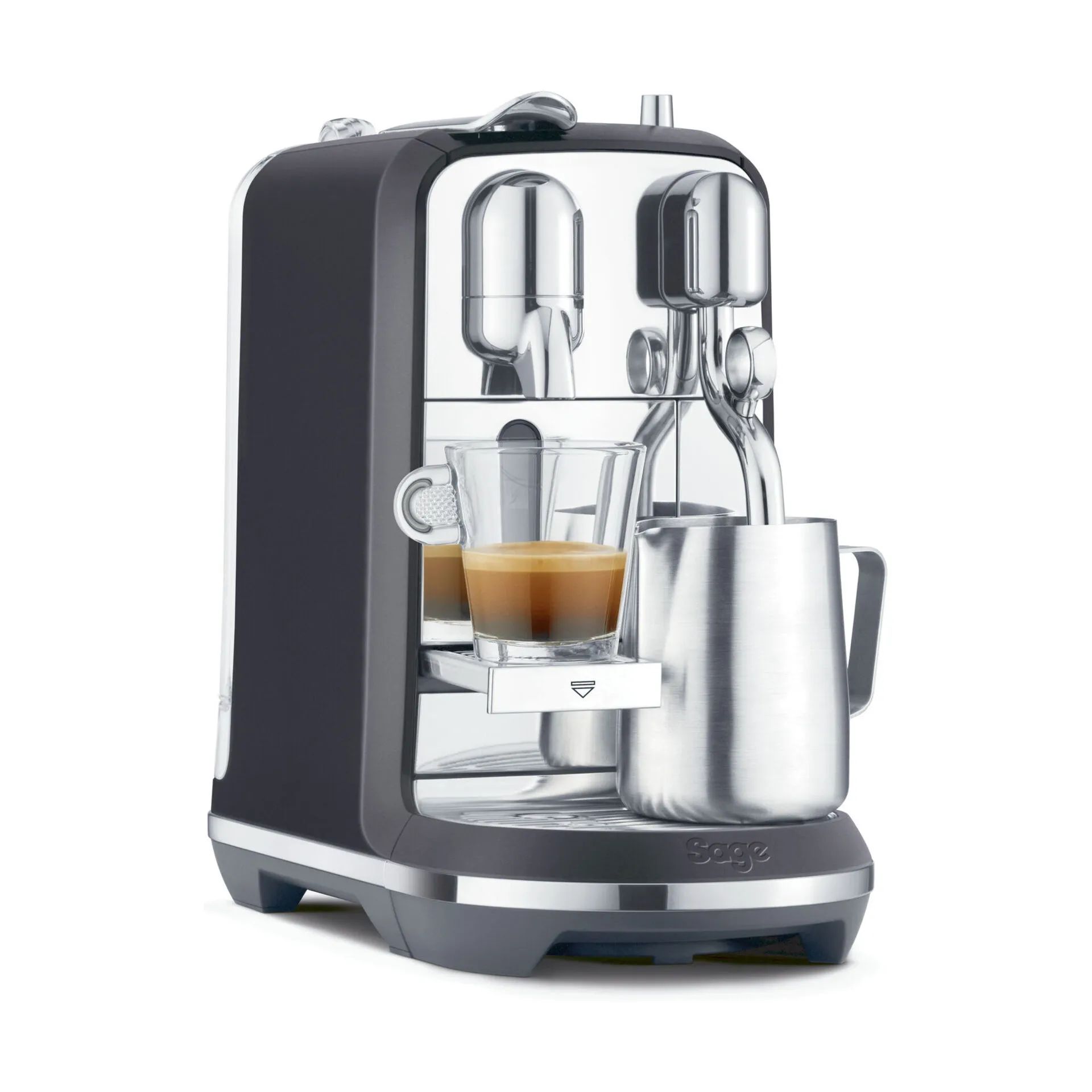 Sage kapselmaskiner SNE 800 Kapsel Kaffemaskine i Black Truffle, 1