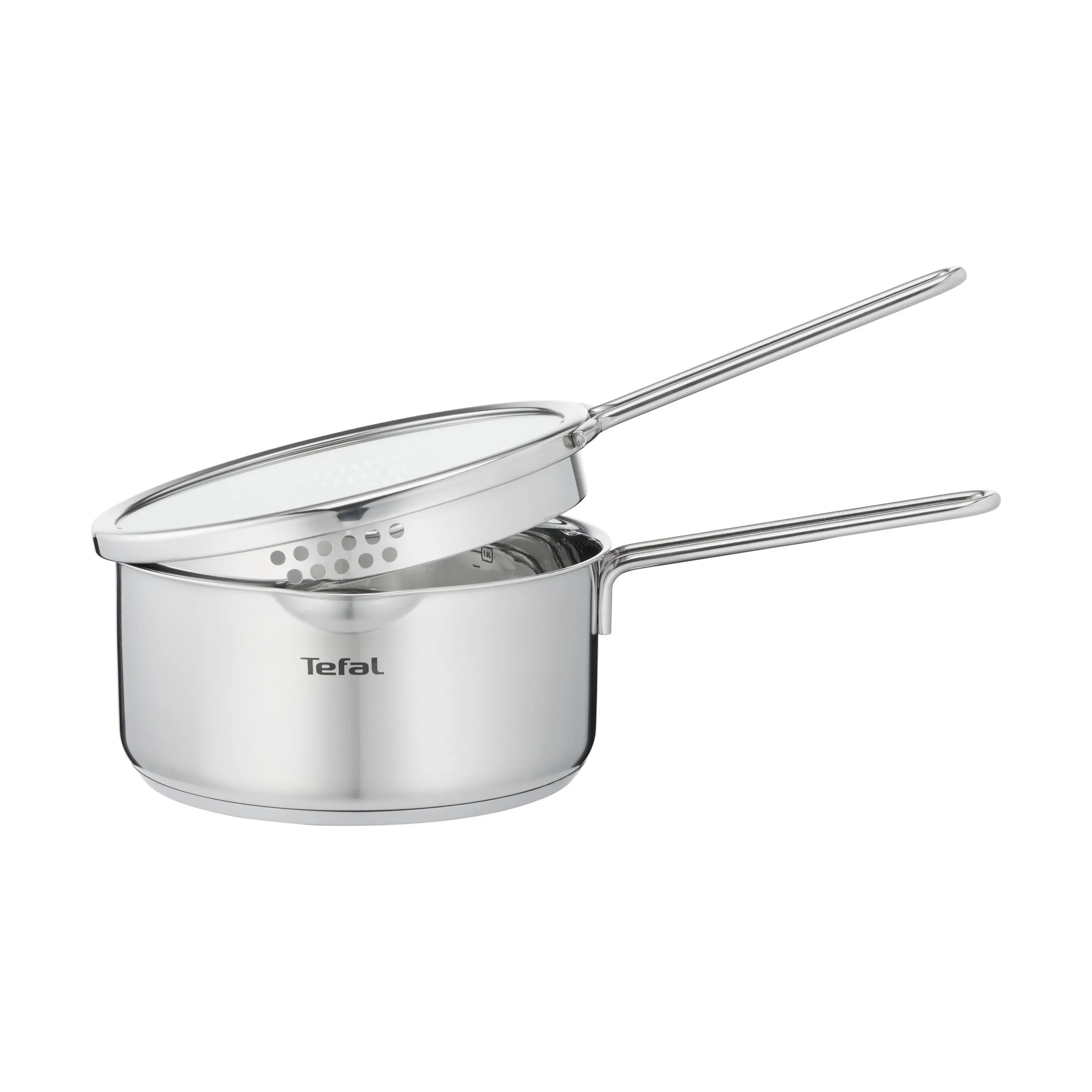 Tefal Kasseroller Nordica Gryde m. glaslåg i 1,7 L, Stål, 3