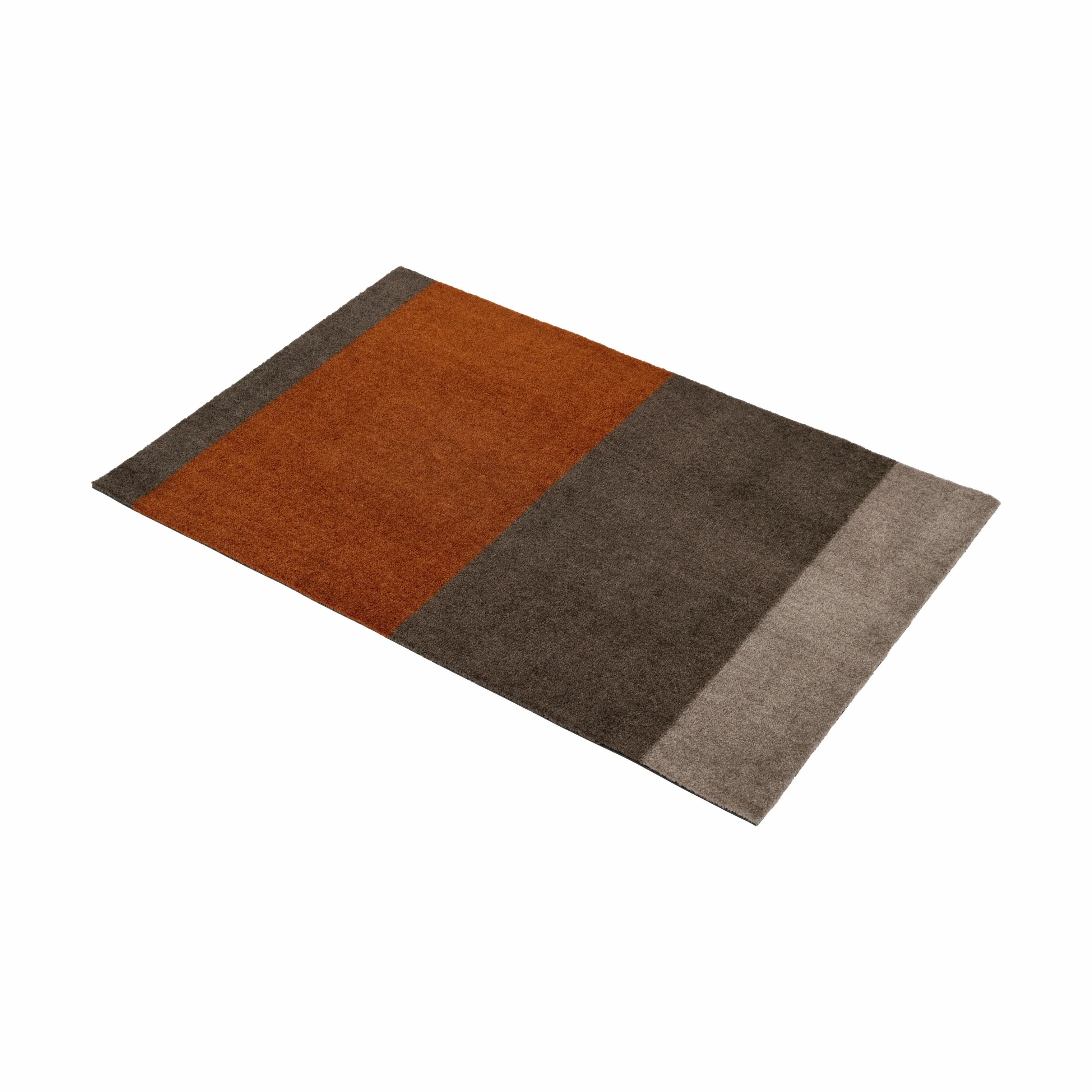 Tica Copenhagen Dørmåtter Stripes Horisontal Gulvmåtte i Sand/brun/terracotta, B60 x L90 cm, 4